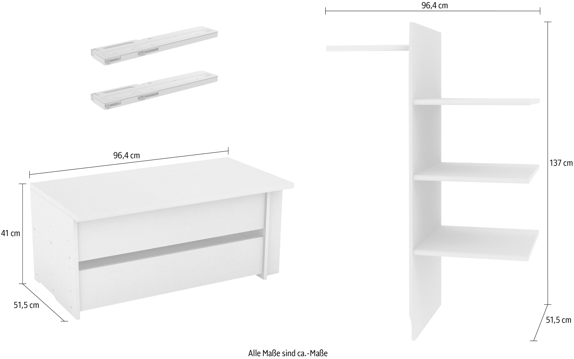 Musterring Inneneinteilung "Imola W" praktisches Zubehörset für Schwebetüre günstig online kaufen