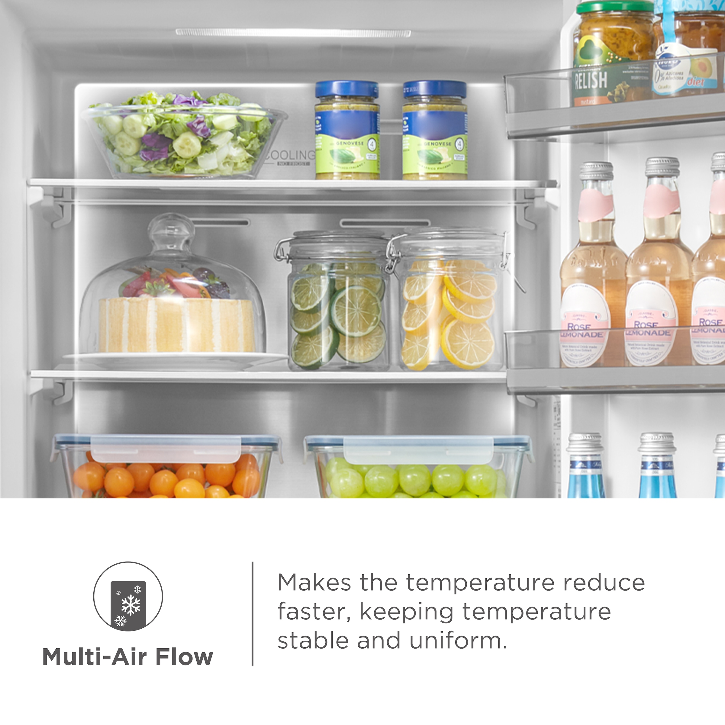 Hanseatic Kühl-/Gefrierkombination »HKGKB18560ANFI« 185 cm hoch 59,5 cm breit