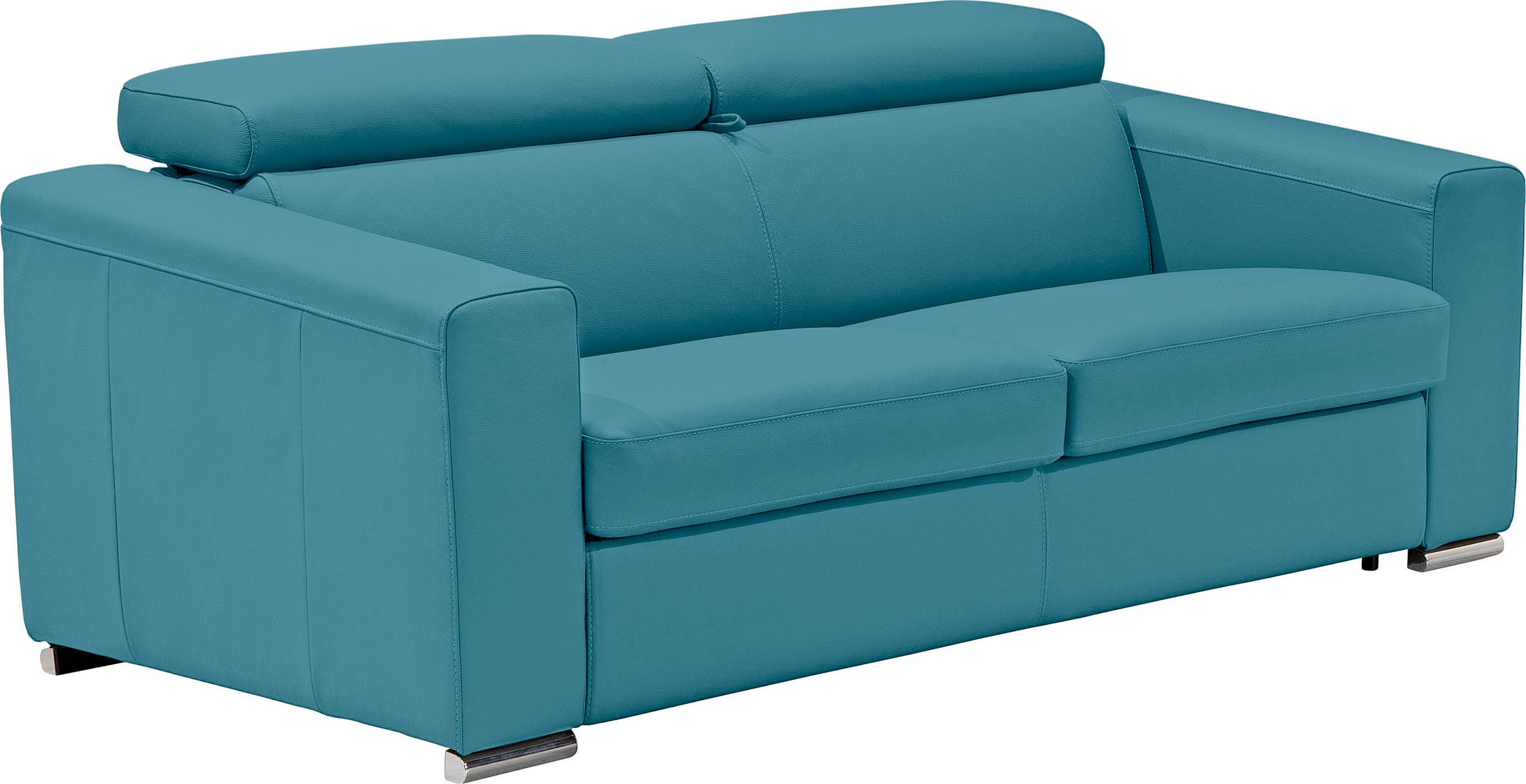 Egoitaliano Schlafsofa »Cabiria, Design und super Sitz- und Liegekomfort«, Sofa inkl. Schlaffunktion, Kopfteile verstellbar, mit Metallfüßen