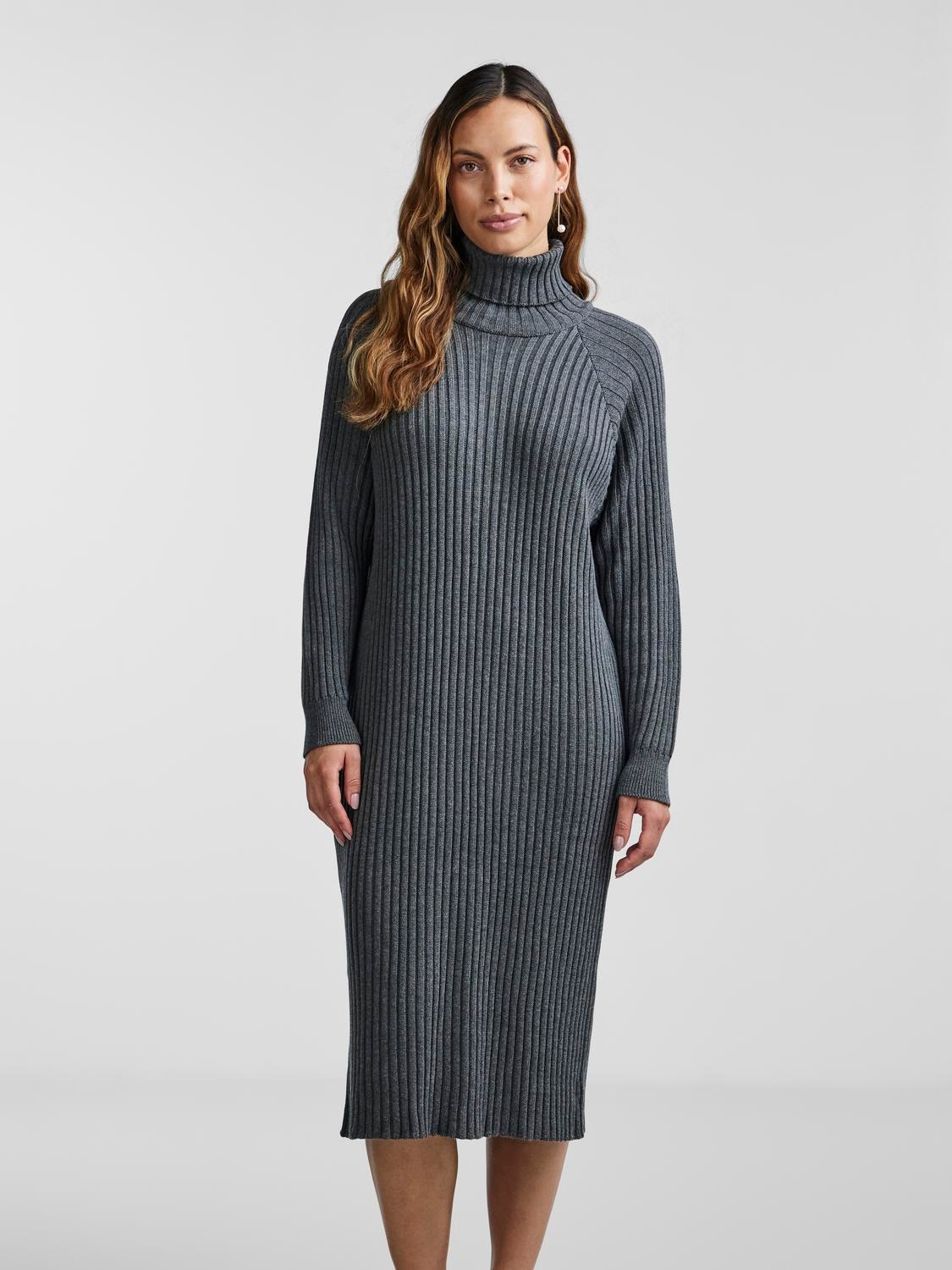 Y.A.S Strickkleid "YASMAVI KNIT MIDI ROLLNECK DRESS" günstig online kaufen