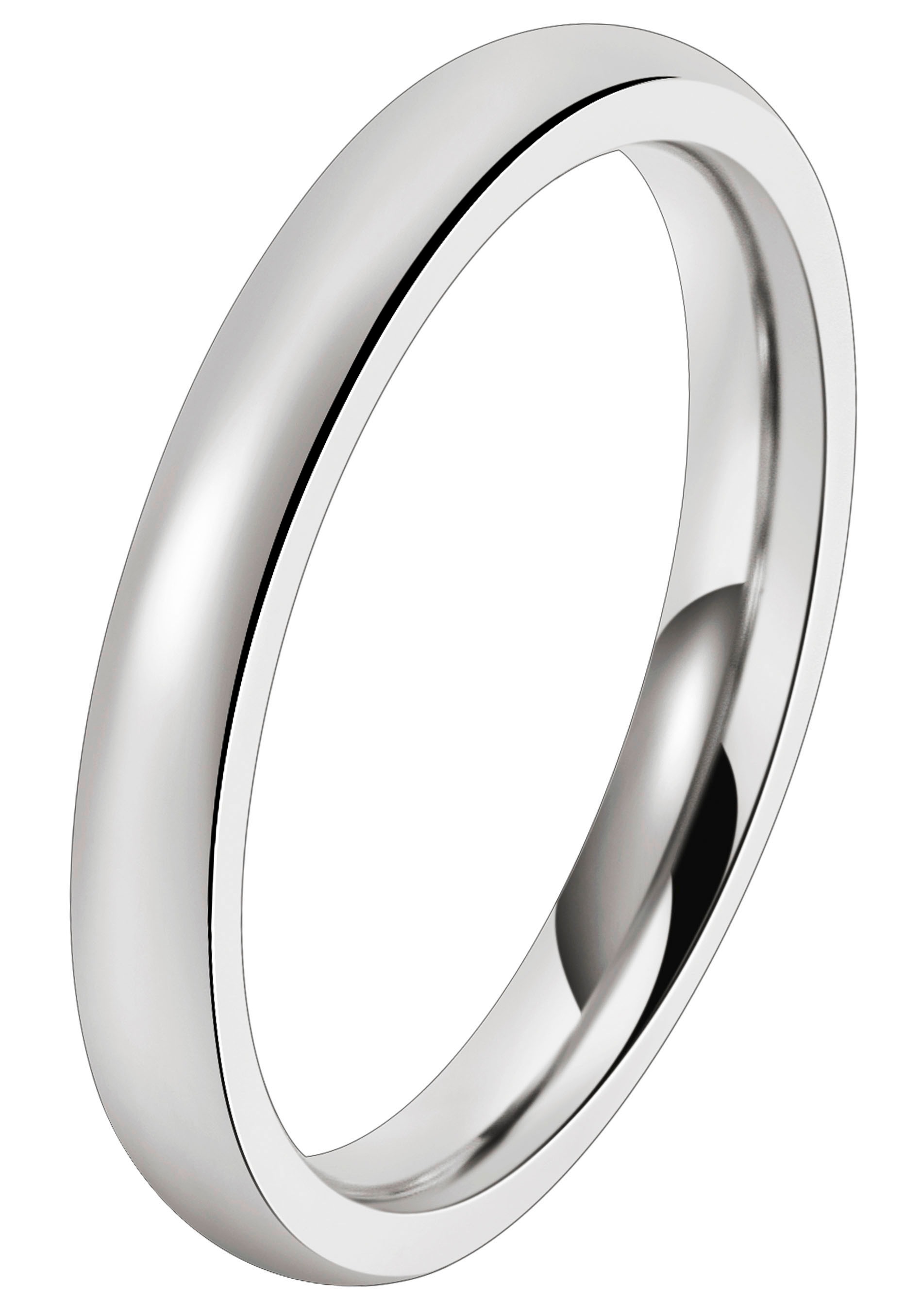DOOSTI Trauring »Schmuck Geschenk Edelstahl Trauring Ehering Partnerring LIEBE«, wahlweise mit oder ohne Zirkonia