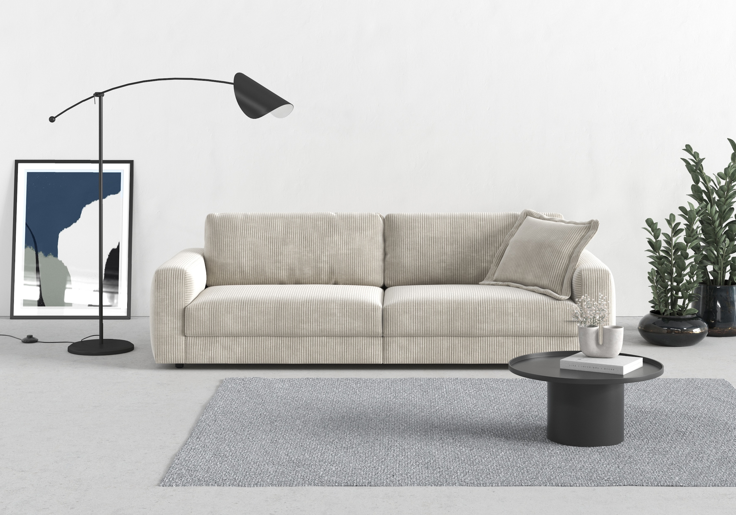 TRENDMANUFAKTUR Big-Sofa "Bourbon" extra tiefe Sitzfläche, wahlweise mit Si günstig online kaufen