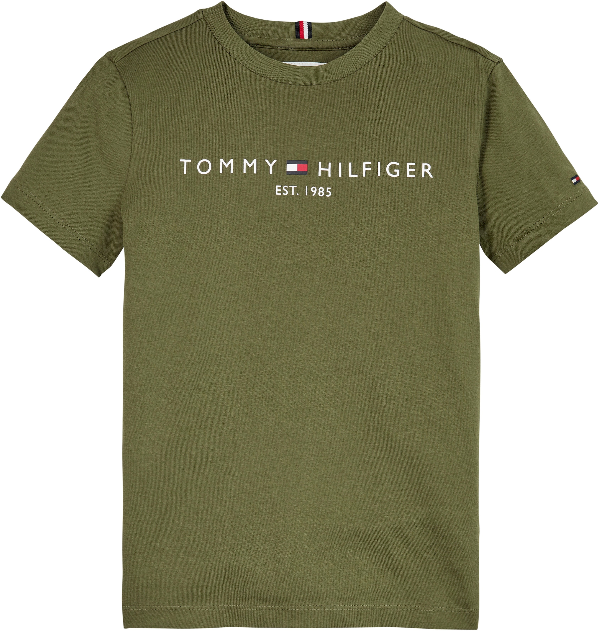 Tommy Hilfiger Kurzarmshirt »U ESSENTIAL TEE S/S«, Kinder bis 16 Jahre mit Logostickerei