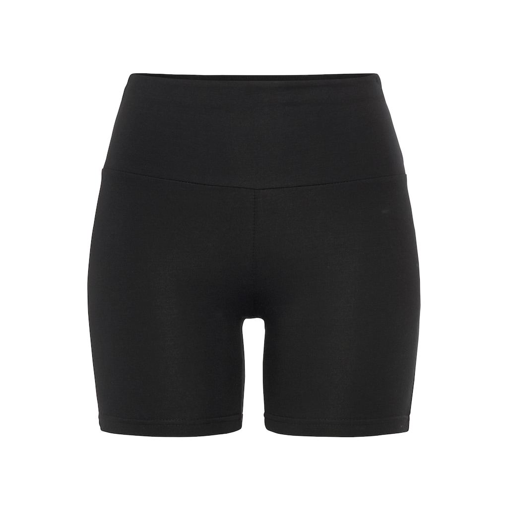 LASCANA Shorts »mit breitem Bündchen«