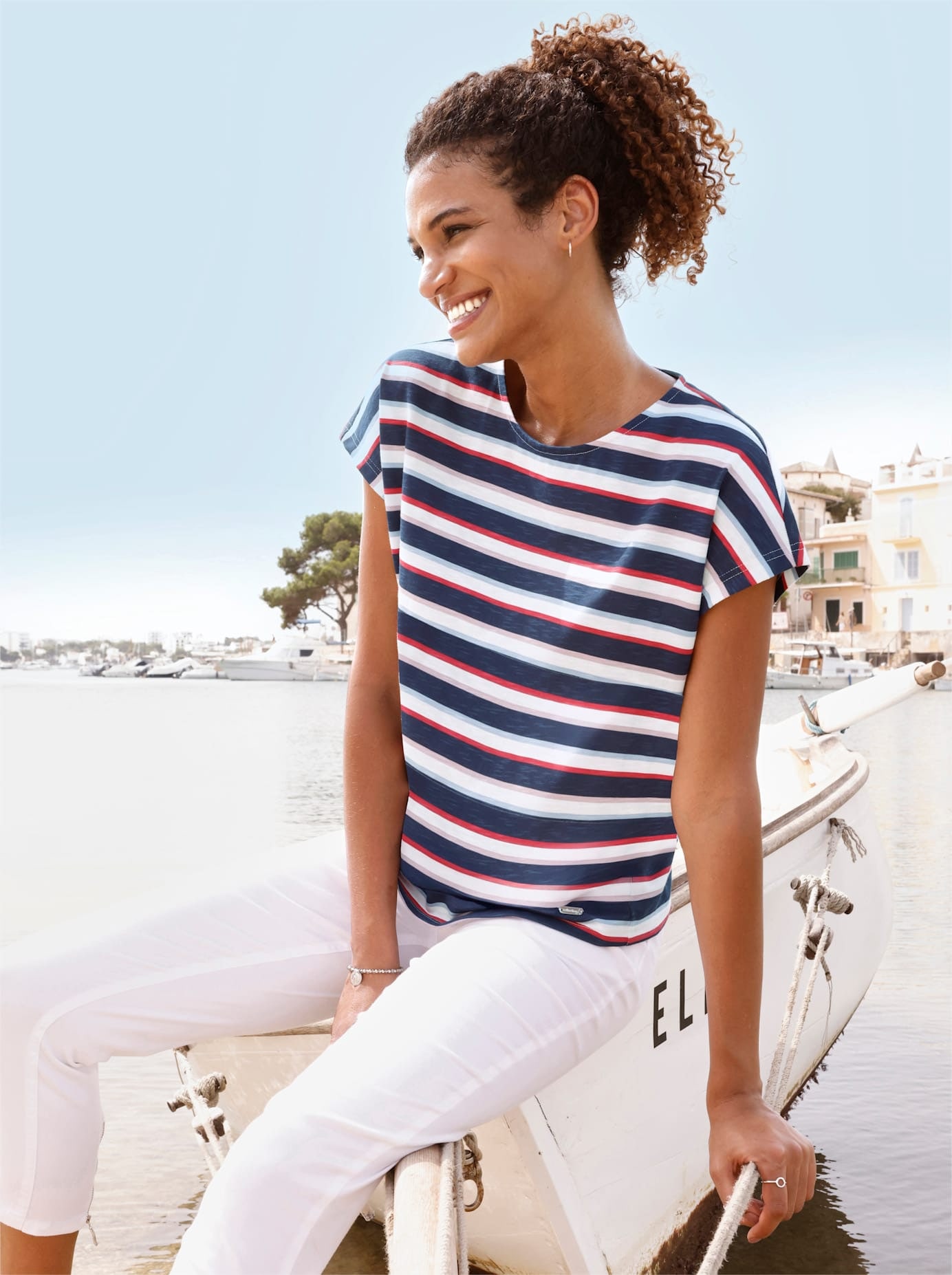 Casual Looks Rundhalsshirt "Ringelshirt", 1 tlg. günstig online kaufen