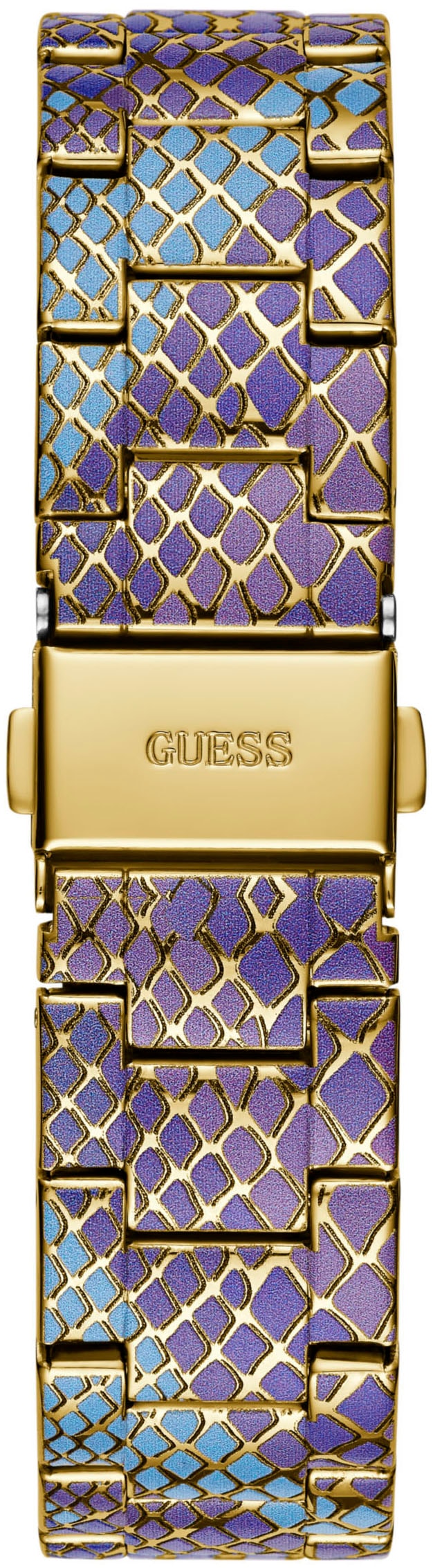 Guess Multifunktionsuhr »SERPENTINA«, Quarzuhr, Armbanduhr, Damenuhr, Datum, 12/24-Std.-Anzeige