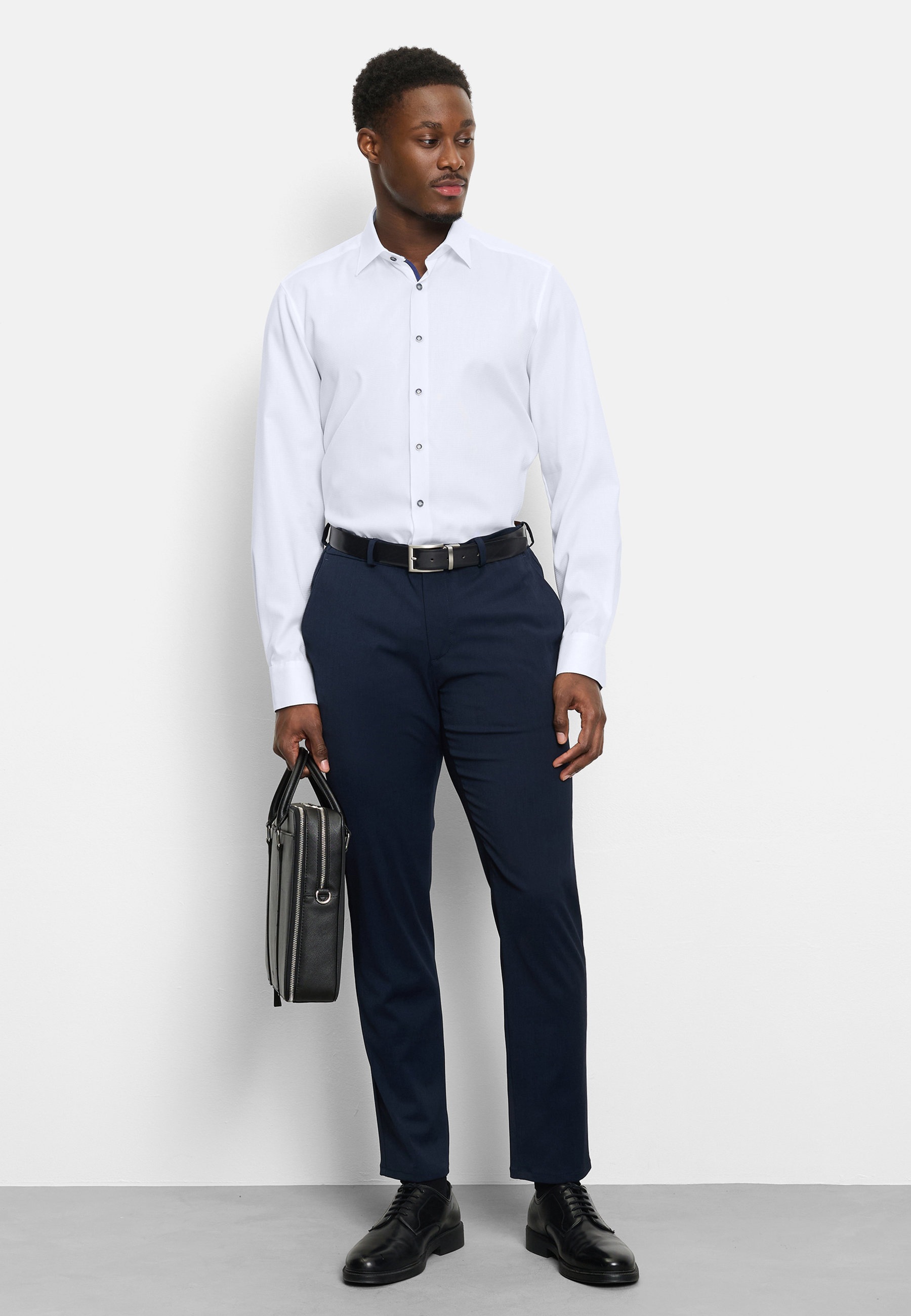 OLYMP Level Five Shirt Body Fit White 43 8