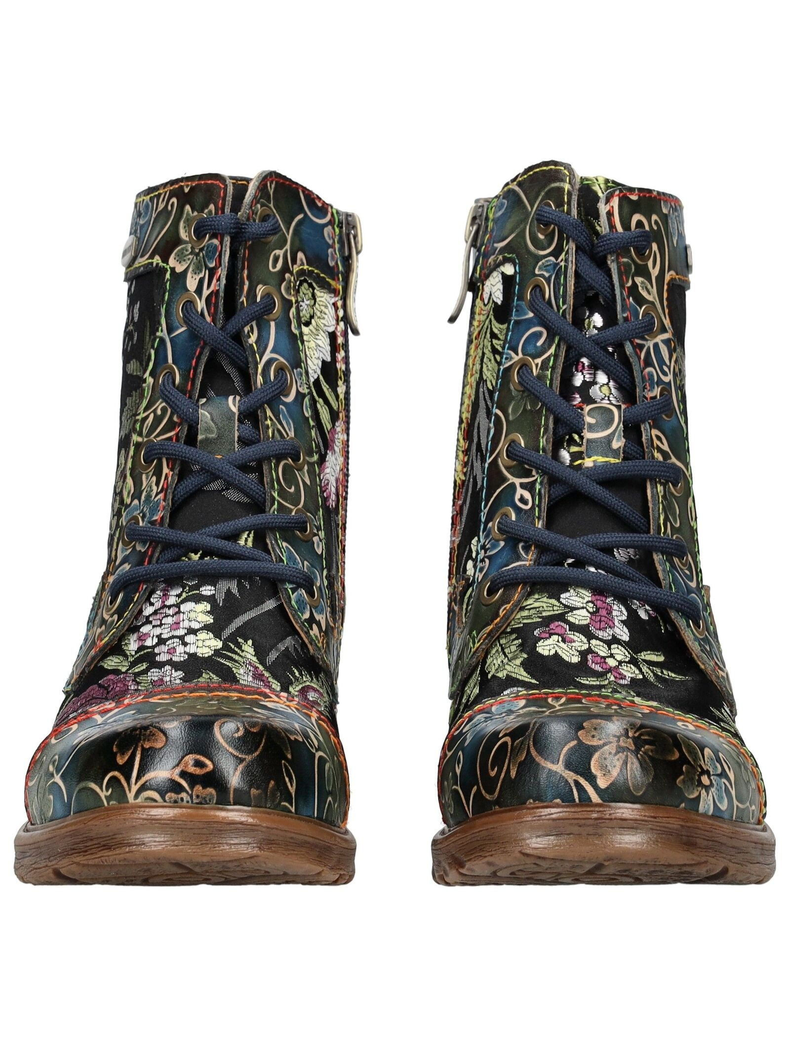 LAURA VITA Schnürstiefelette »LAURA VITA Stiefelette Leder/Textil«