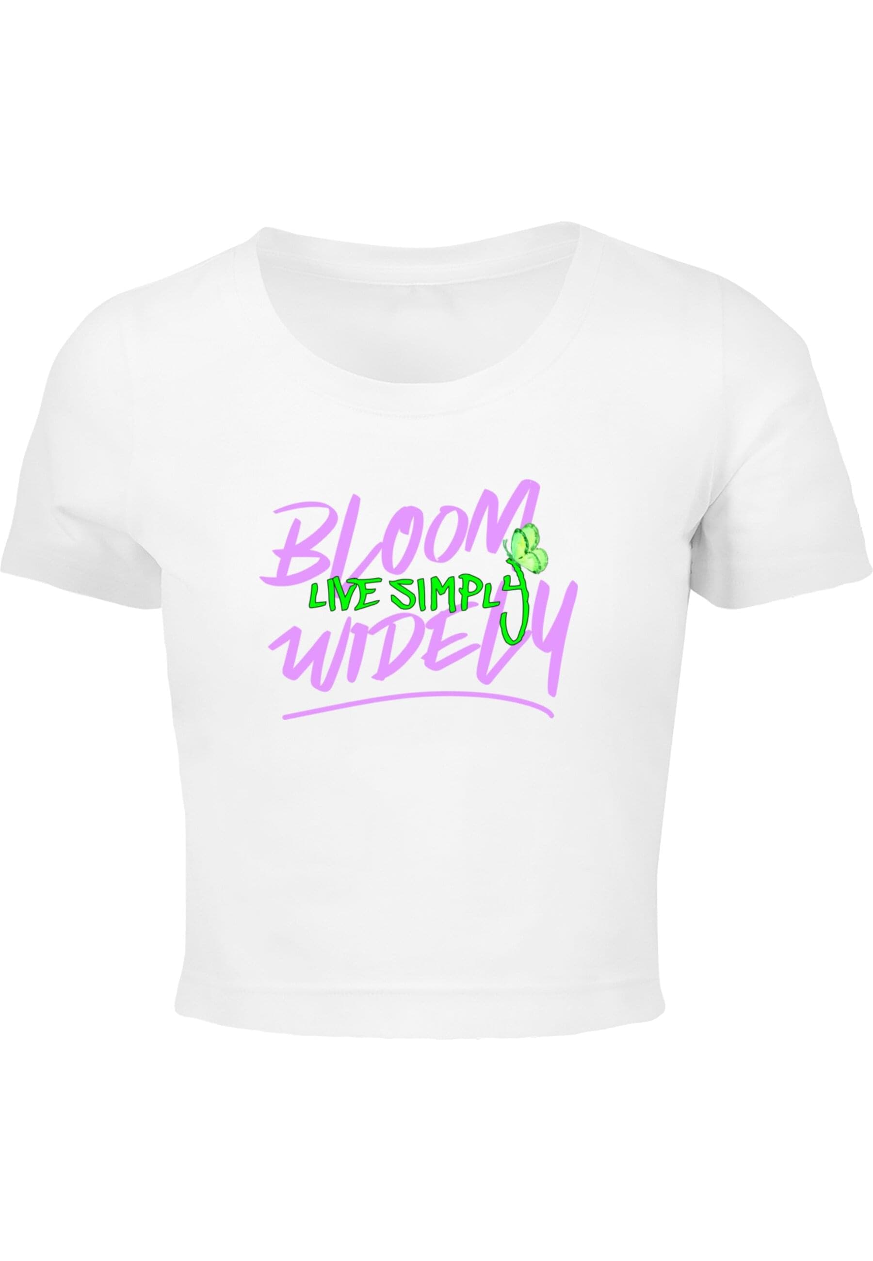 Merchcode T-Shirt "Merchcode Ladies Bloom Widely Cropped Tee" günstig online kaufen