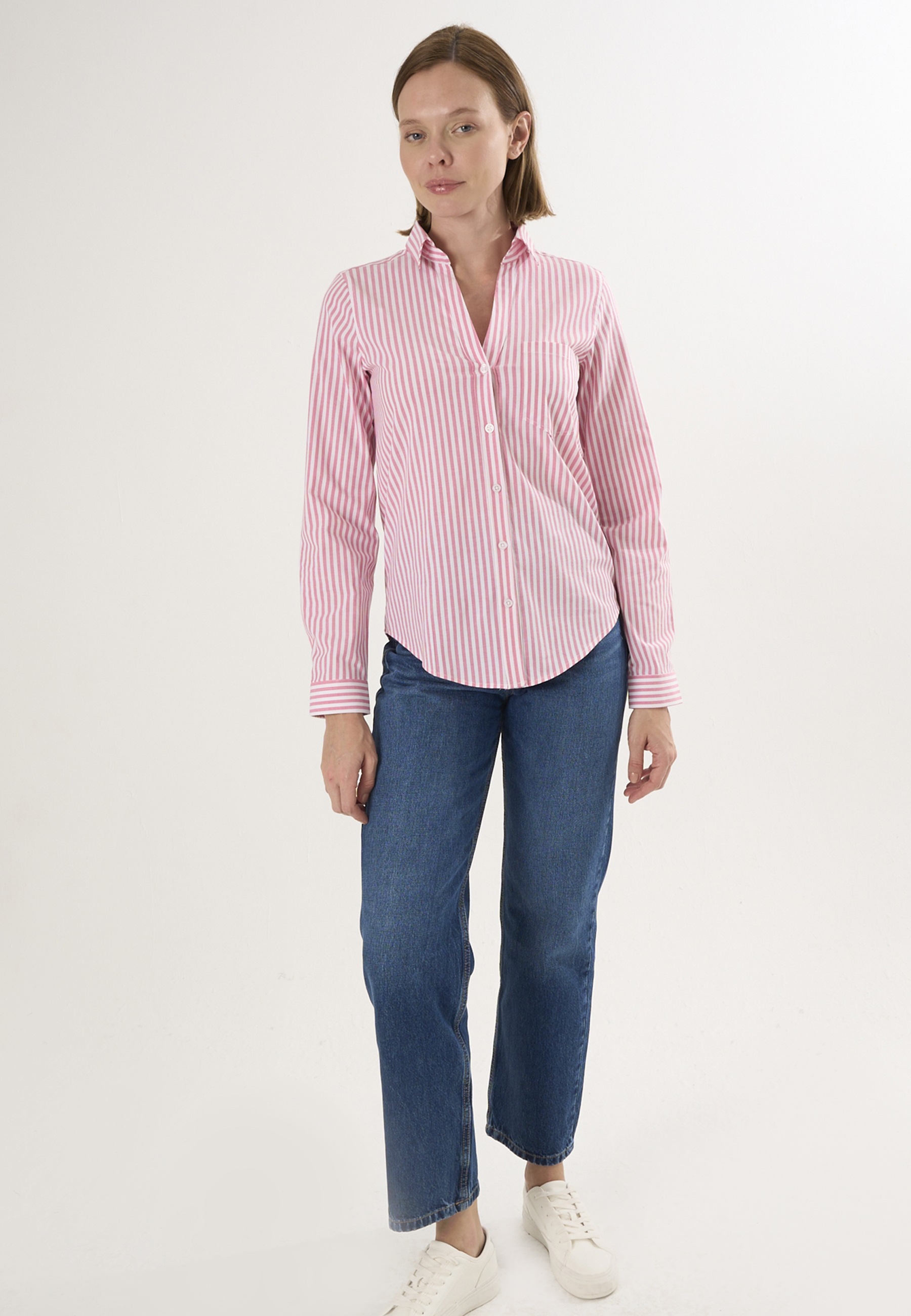 Felix Hardy Langarmbluse »Gestreiftes Langarmhemd«