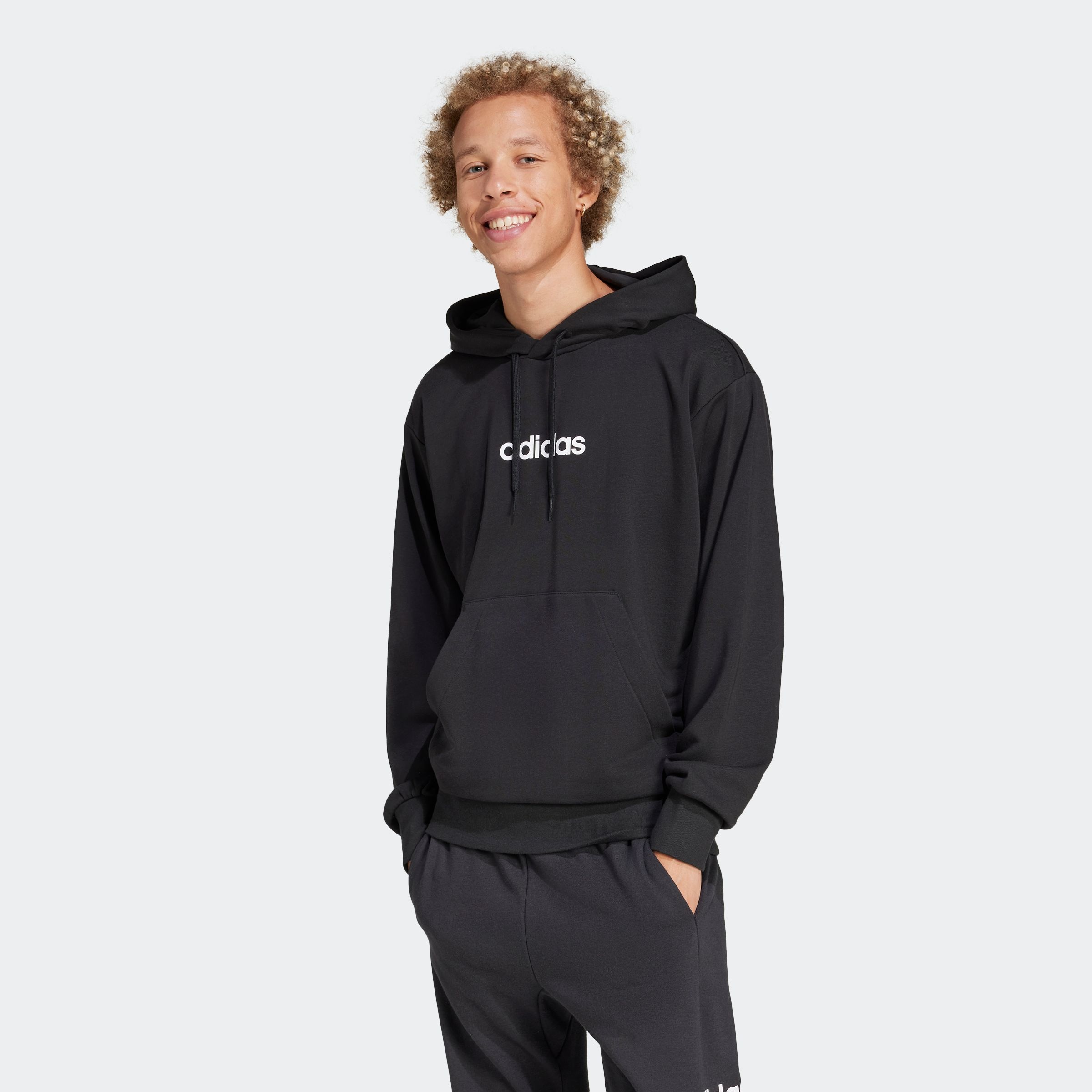 adidas Sportswear Kapuzensweatshirt "M LIN FT HD", für Sportmode und entspa günstig online kaufen