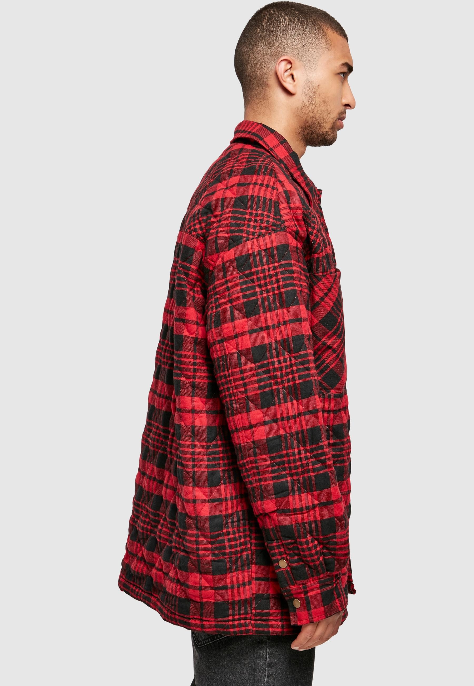 Southpole Langarmhemd »Southpole Herren Southpole Flannel Quitted Shirt Jacket«, (1 tlg.)