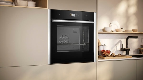 NEFF Einbaubackofen N 90 »B64VS31N0«, mit Teleskopauszug nachrüstbar, Hydrolyse, AirFry-Funktion