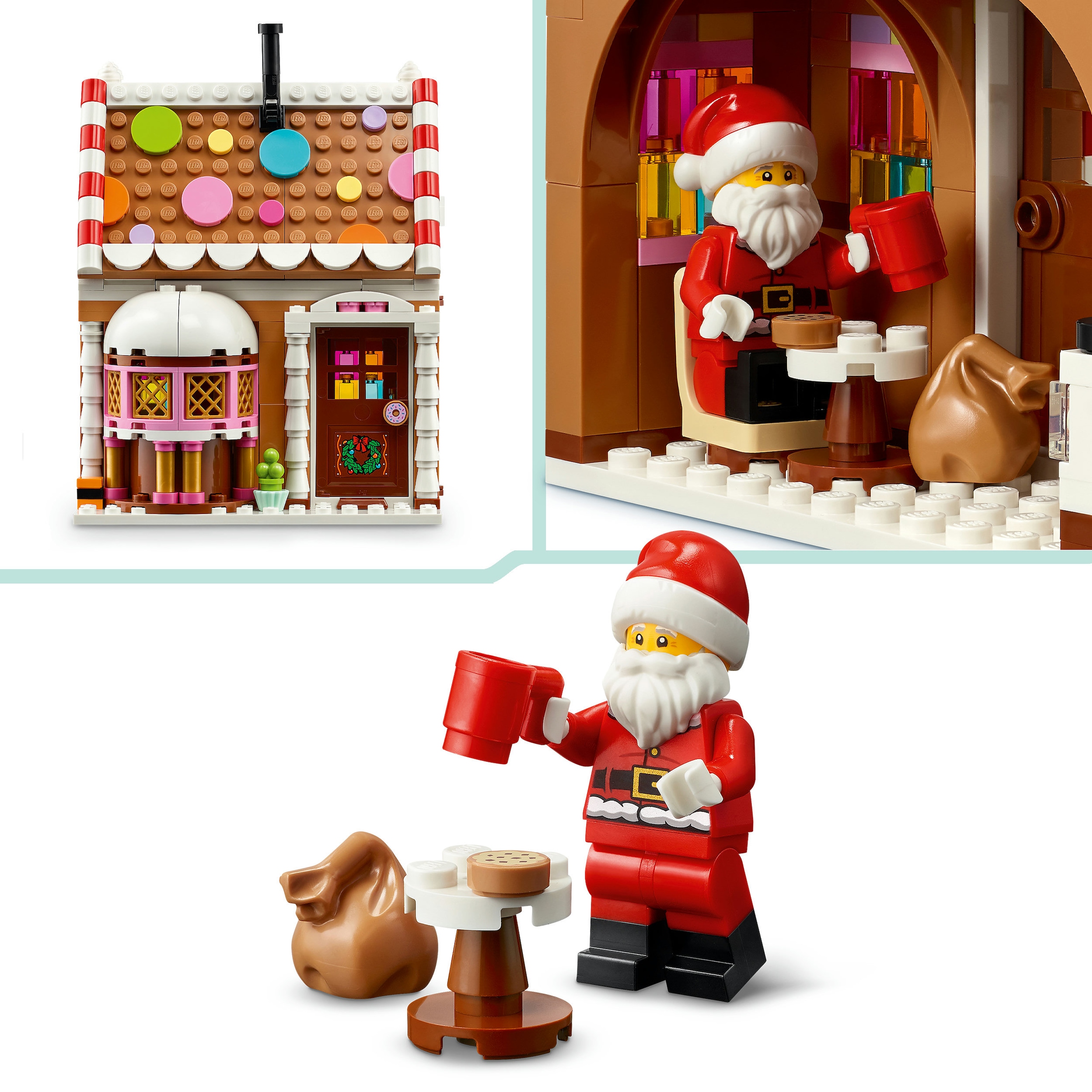 LEGO® Konstruktionsspielsteine »Weihnachtliches Lebkuchenhaus (40809), LEGO Iconic« Made in Europe