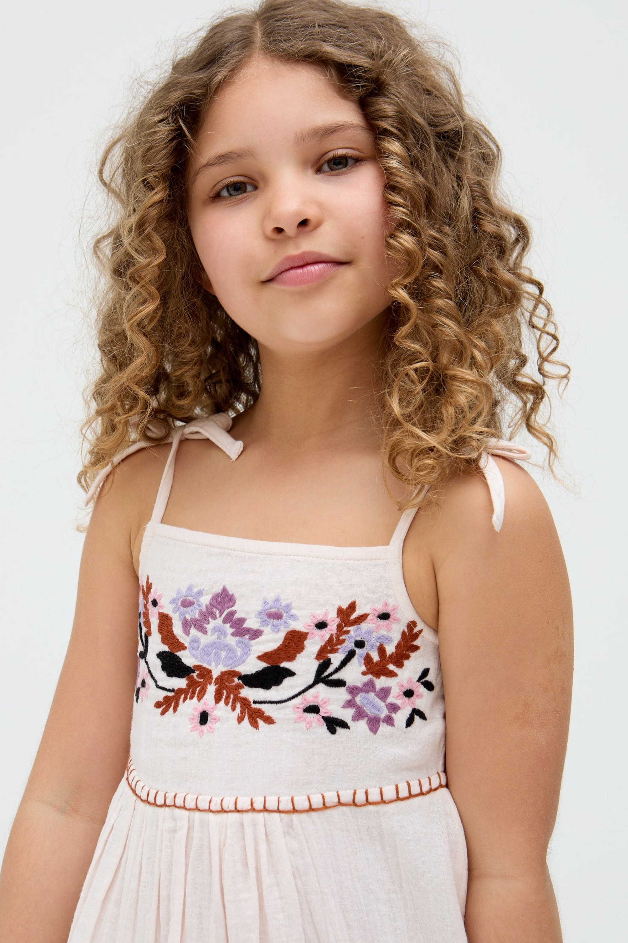 RAFFYA Minikleid »Kids Furla Smocked Panel Embroidered Dress Mädchen«