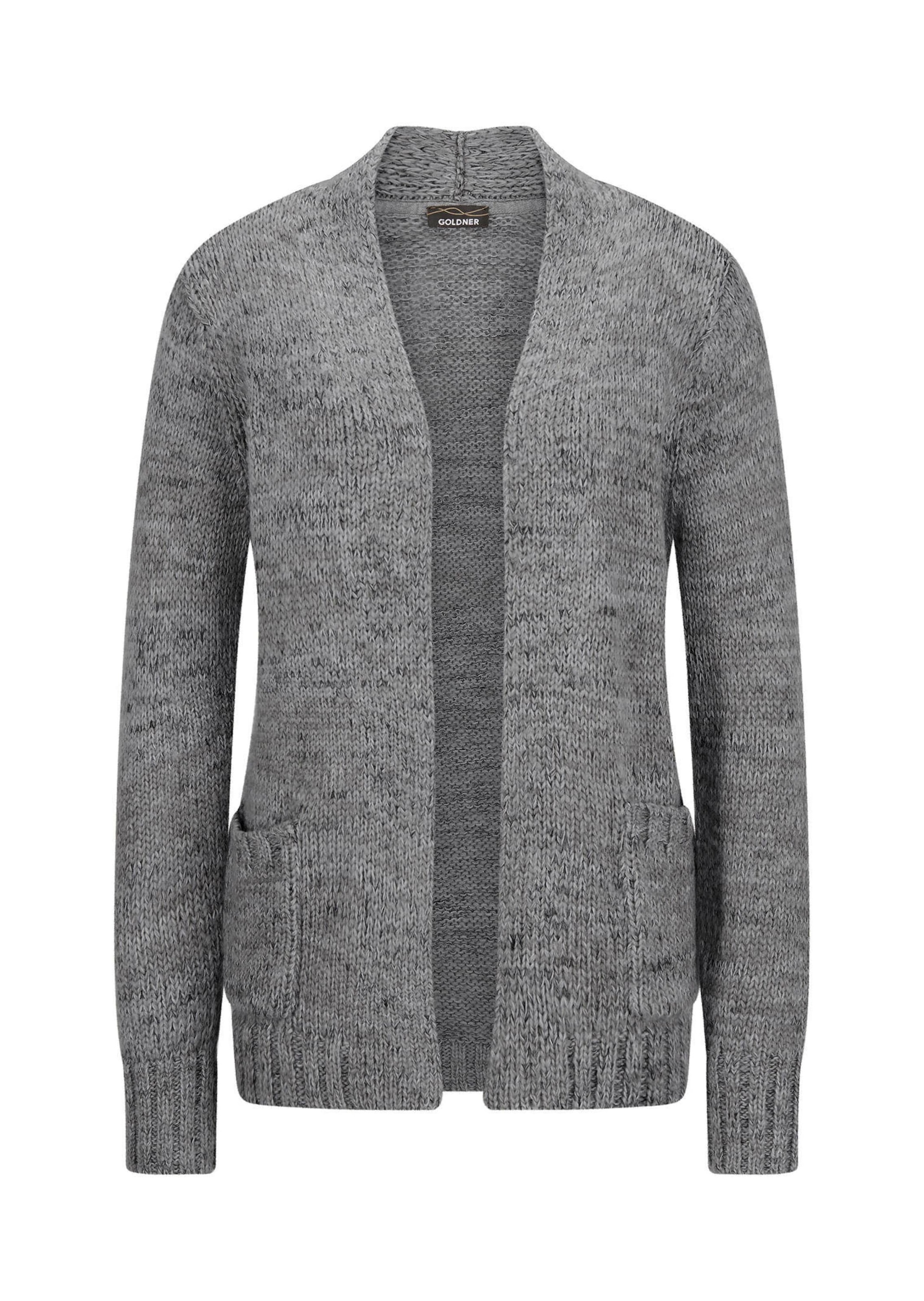 GOLDNER Strickjacke "Langarm Melange-Cardigan, flauschig" Melange-Optik günstig online kaufen