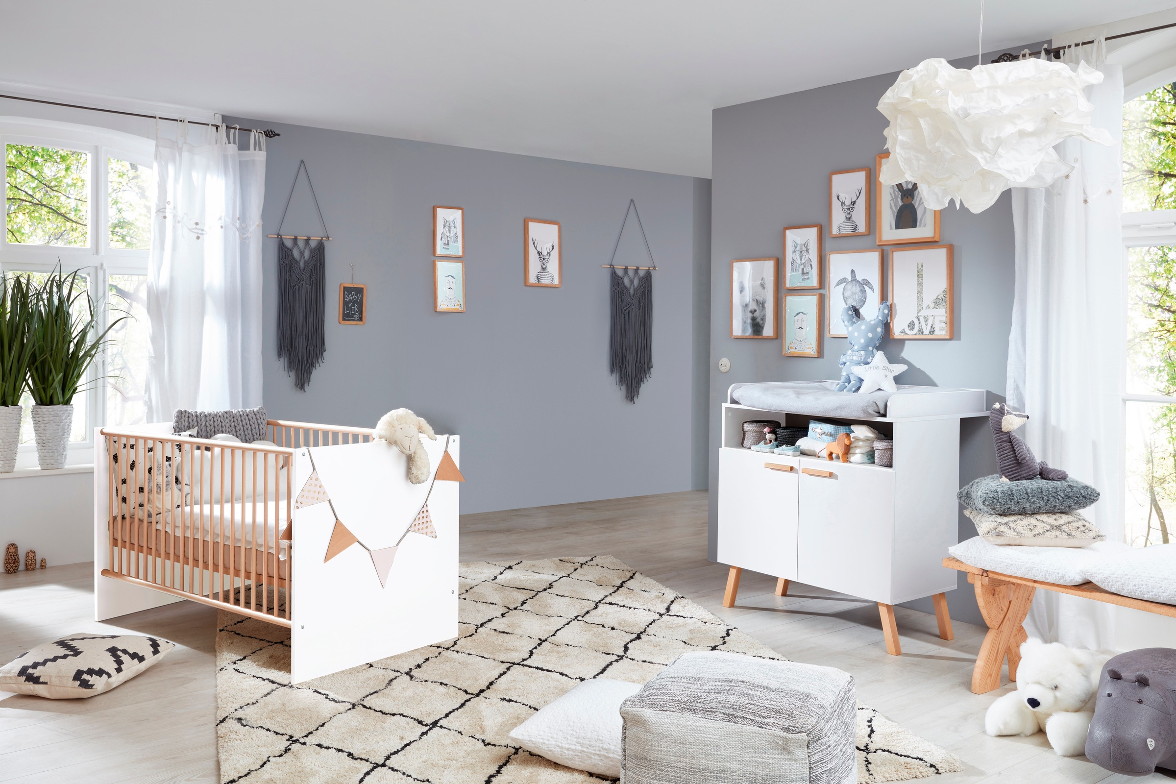 trendteam Babymöbel-Set »Mats«, (2 tlg.), neutrales Design