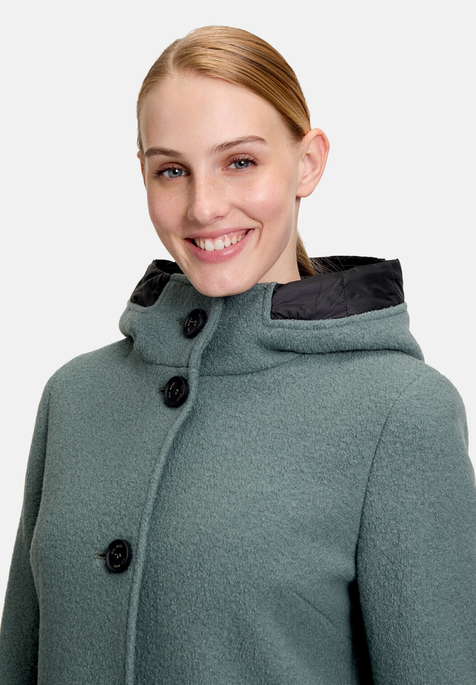 Gil Bret Wolljacke »Damen mit Kapuze« mit Kapuze
