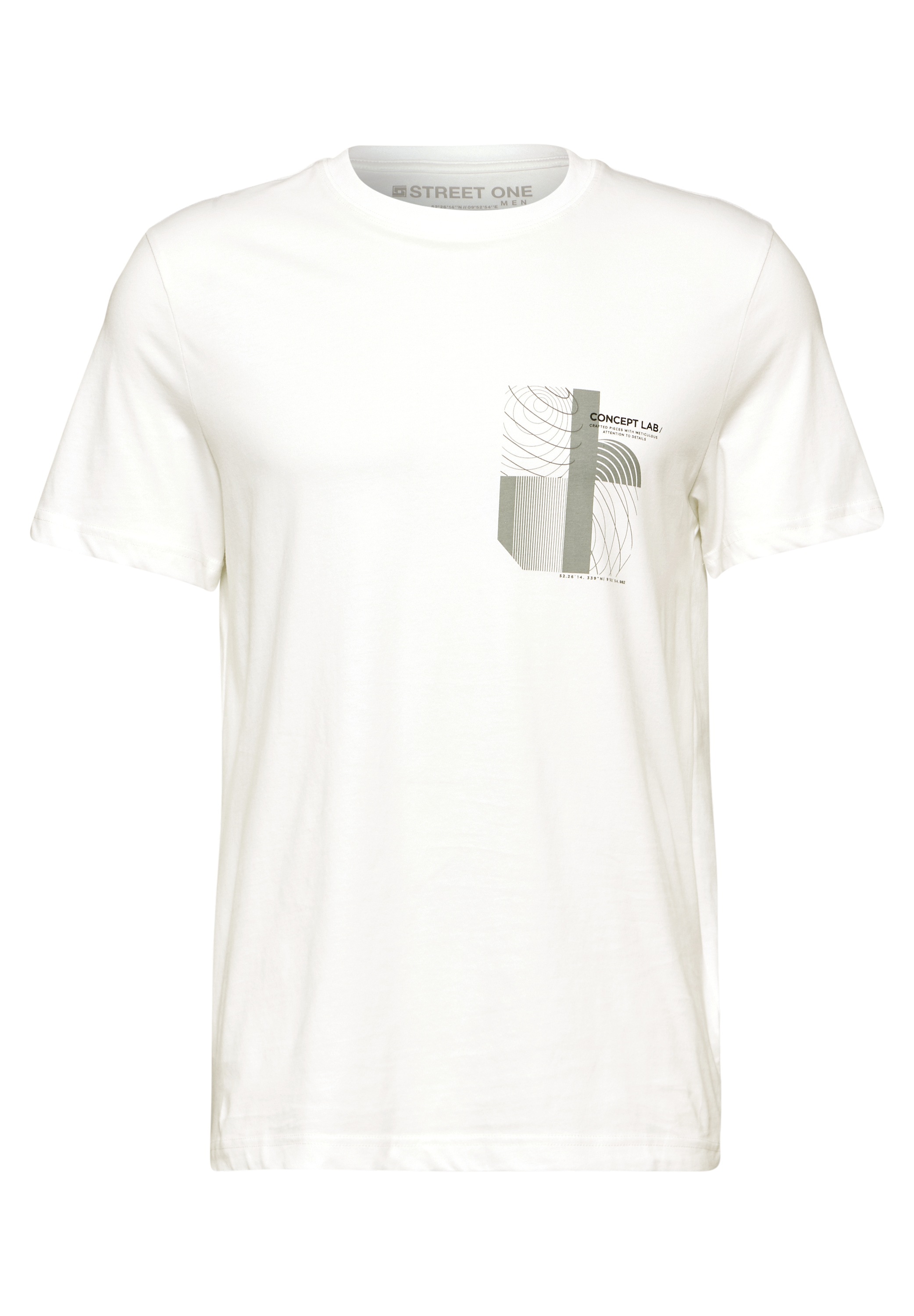 STREET ONE MEN T-Shirt, mit Rundhalsausschnitt