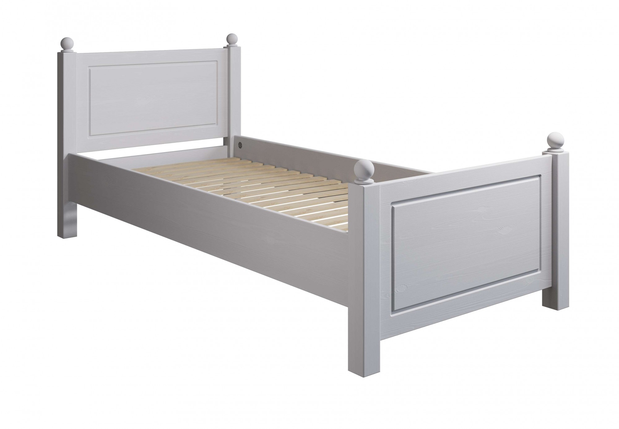 Home affaire Massivholzbett »Mila, hohe Belastbarkeit Jugendbett,! FSC® zertifiziertes Massivholz«, (Breite/Belastbarkeit 180cm/220 KG, 140cm/180 KG, 90cm/=120 KG), aus massiver Kiefer, inklusive Lattenrost