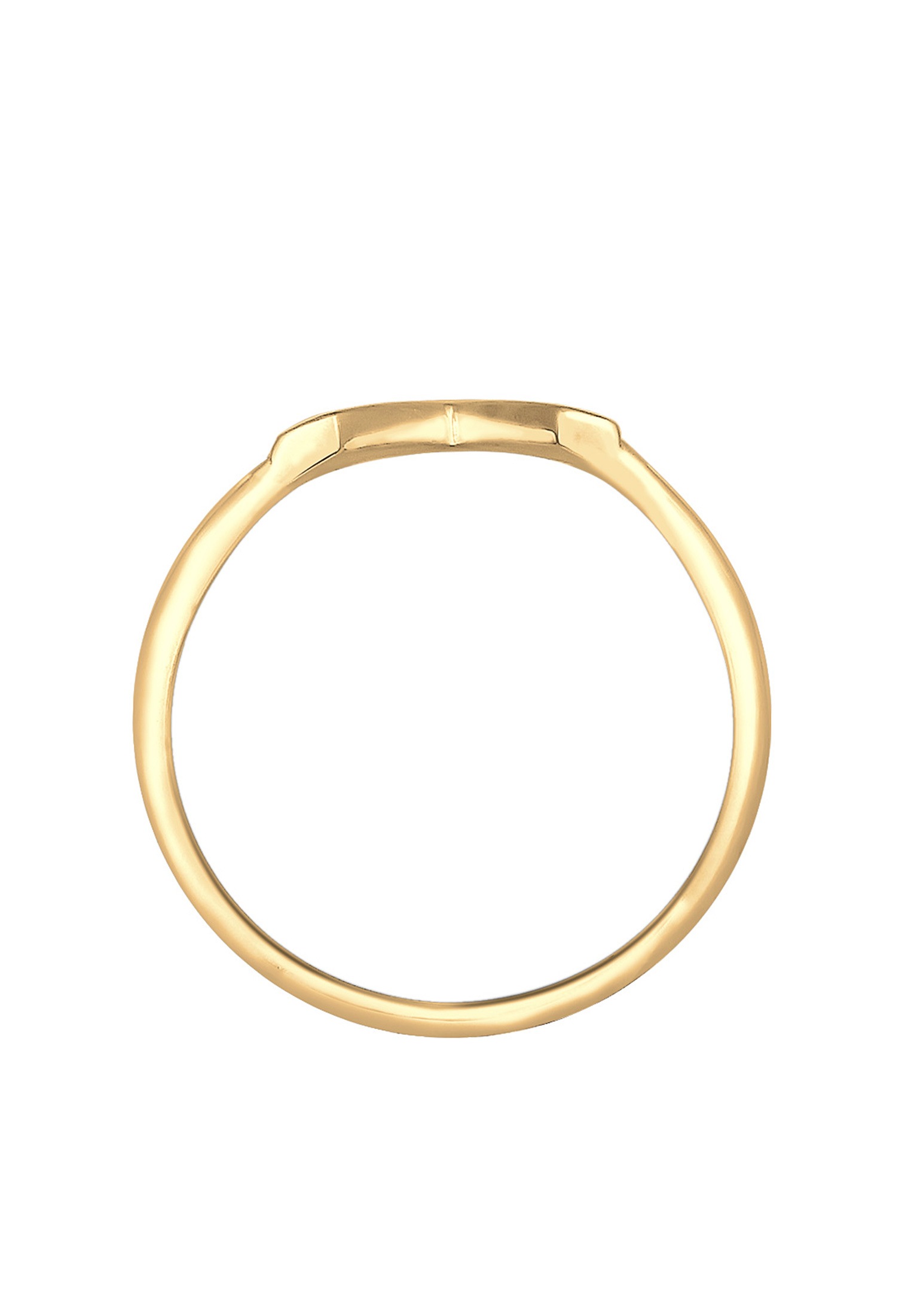 Elli Fingerring »V-Form Matt Basic 925 Silber«