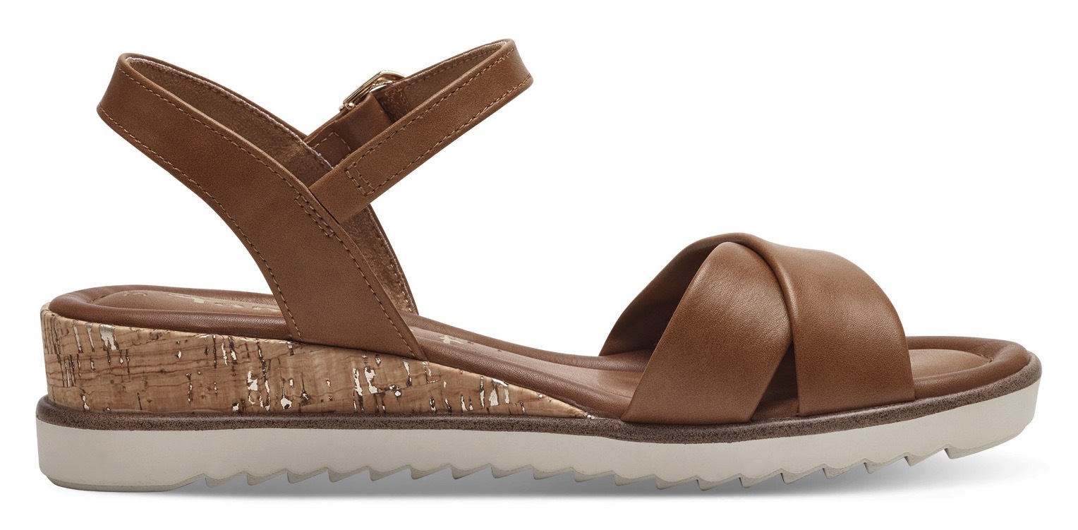 Tamaris Sandalette, Keilabsatz, Sommerschuh, Riemchensandale mit Schnallenv günstig online kaufen