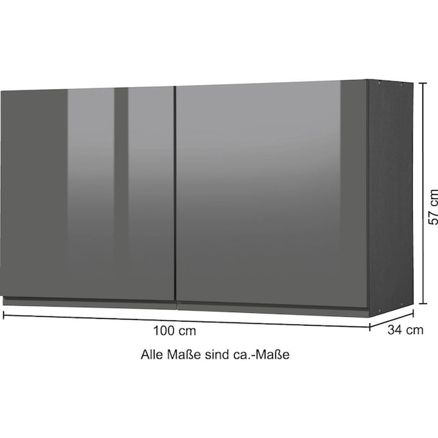 HELD mit cm MÖBEL BAUR 100 | Türen »Virginia«, 2 breit, Hängeschrank