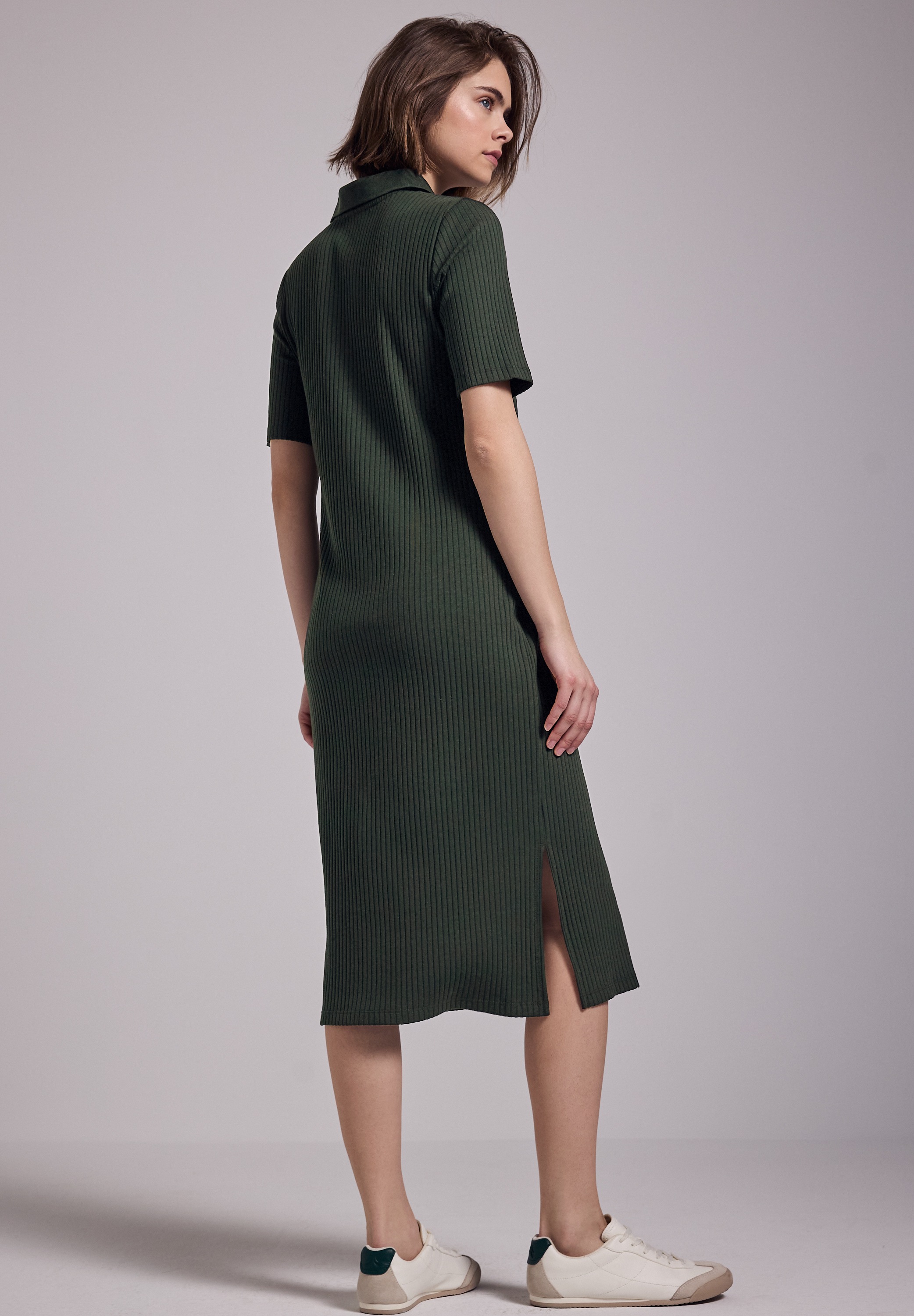 STREET ONE STUDIO Midikleid Ohne Taschen mit Knopfleiste günstig online kaufen