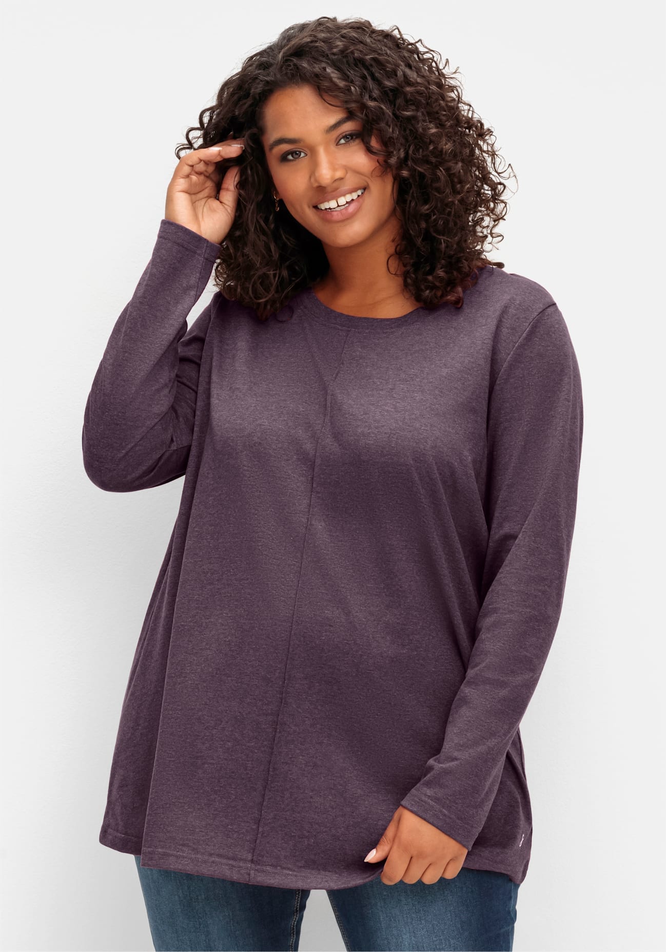 Sheego Langarmshirt "Langarmshirt" 1