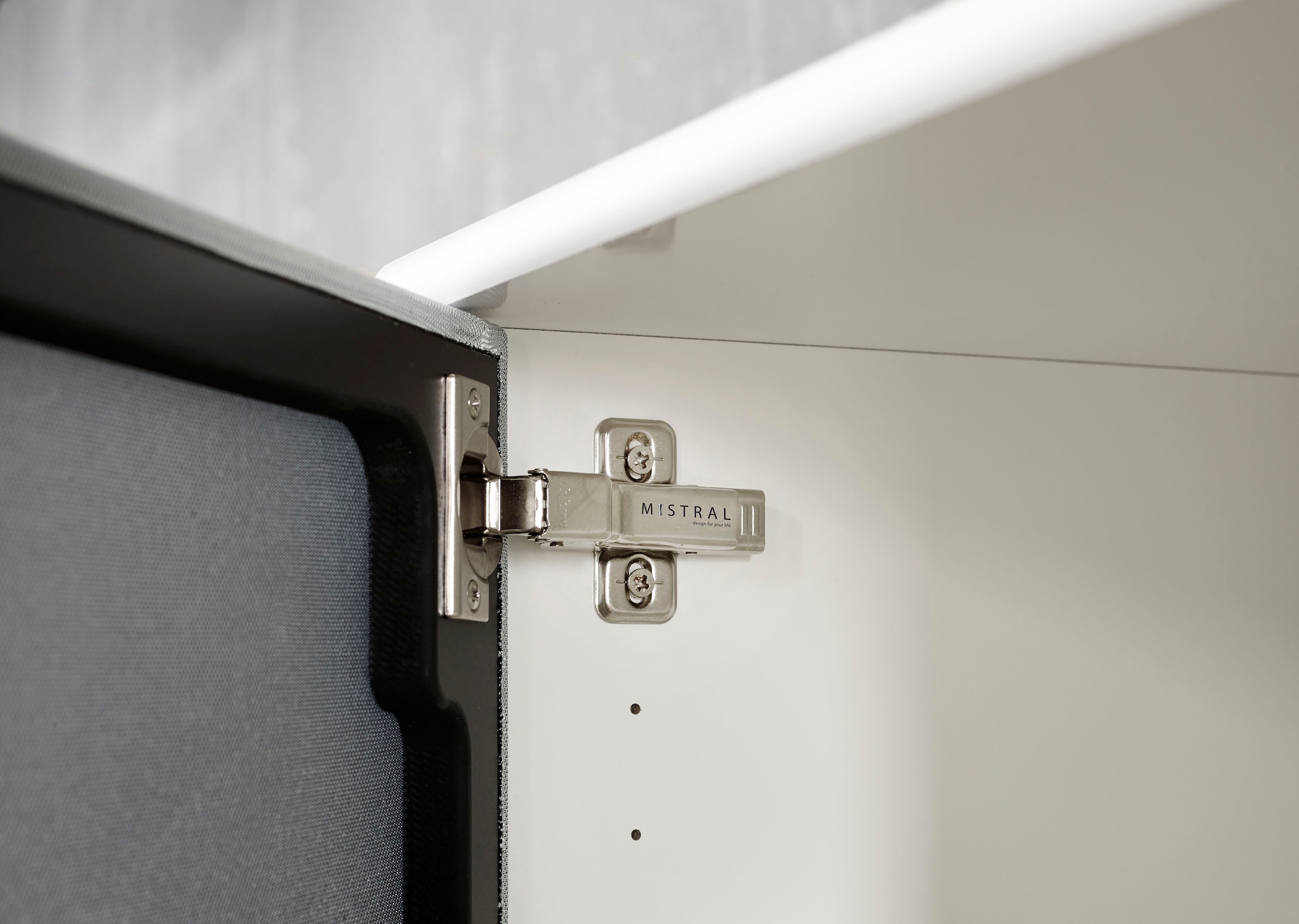 Hammel Furniture TV-Board »Mistral Fernsehschrank, Medienmöbel«, mit Türen mit Akustikstoff, Metall Füße, Lowboard, B: 214,9 cm