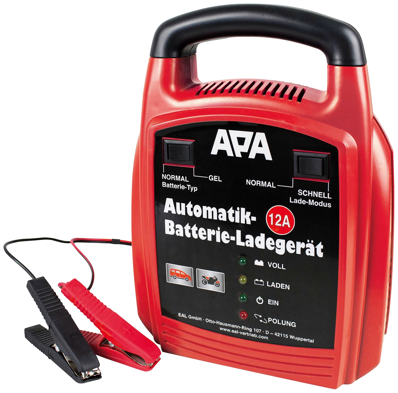 (1 Automatik A 12 16629«, »APA 12000 St.), Autobatterie-Ladegerät BAUR APA | mA, Batterie-Ladegerät