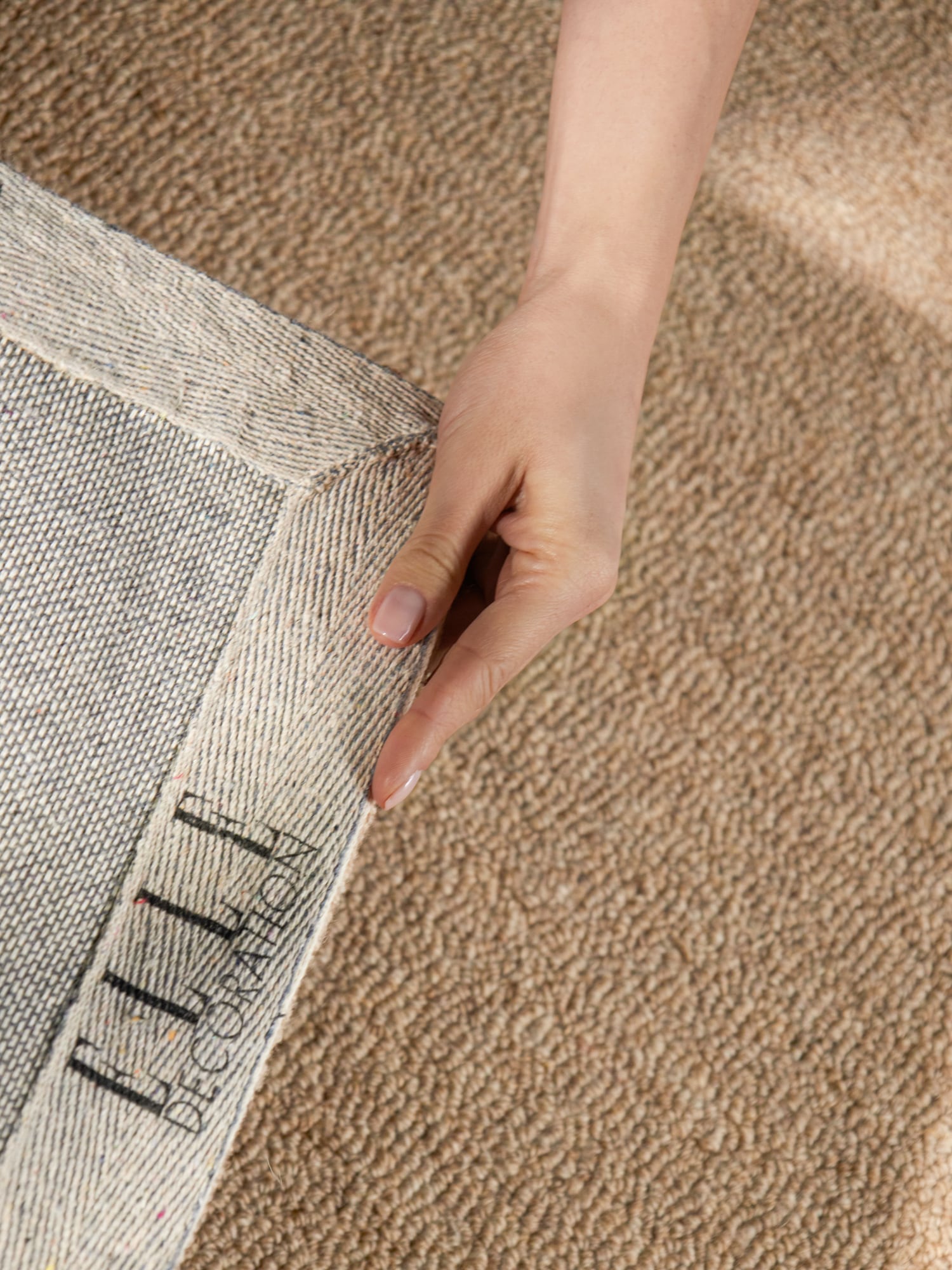 ELLE DECORATION Wollteppich »Knots« rechteckig 13 mm Höhe Handtuft, Wolle, Feines Bouclé, Wohnzimmer, Schlafzimmer, Natur