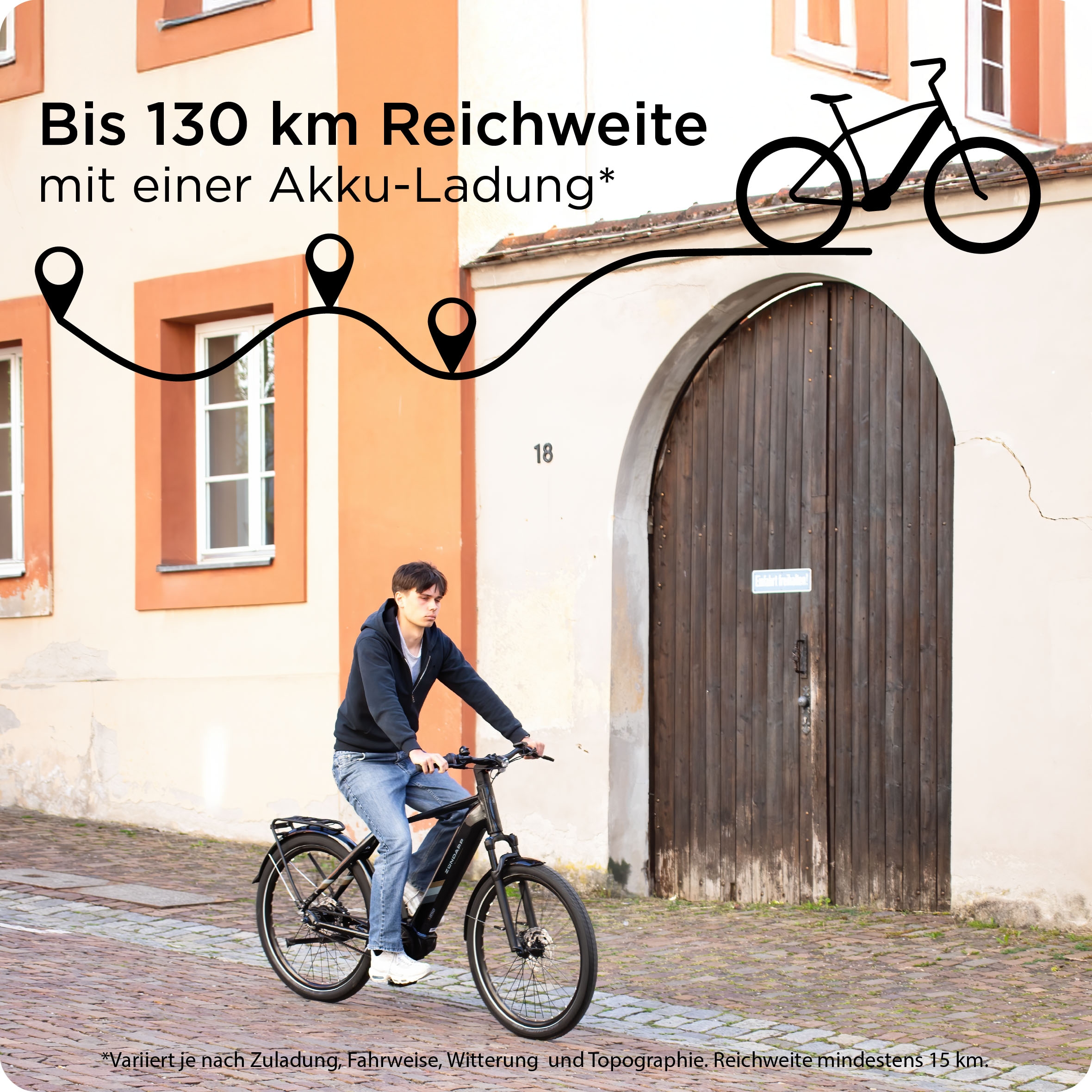 Zündapp E-Bike »X850«, 7 Gang, Mittelmotor 250 W