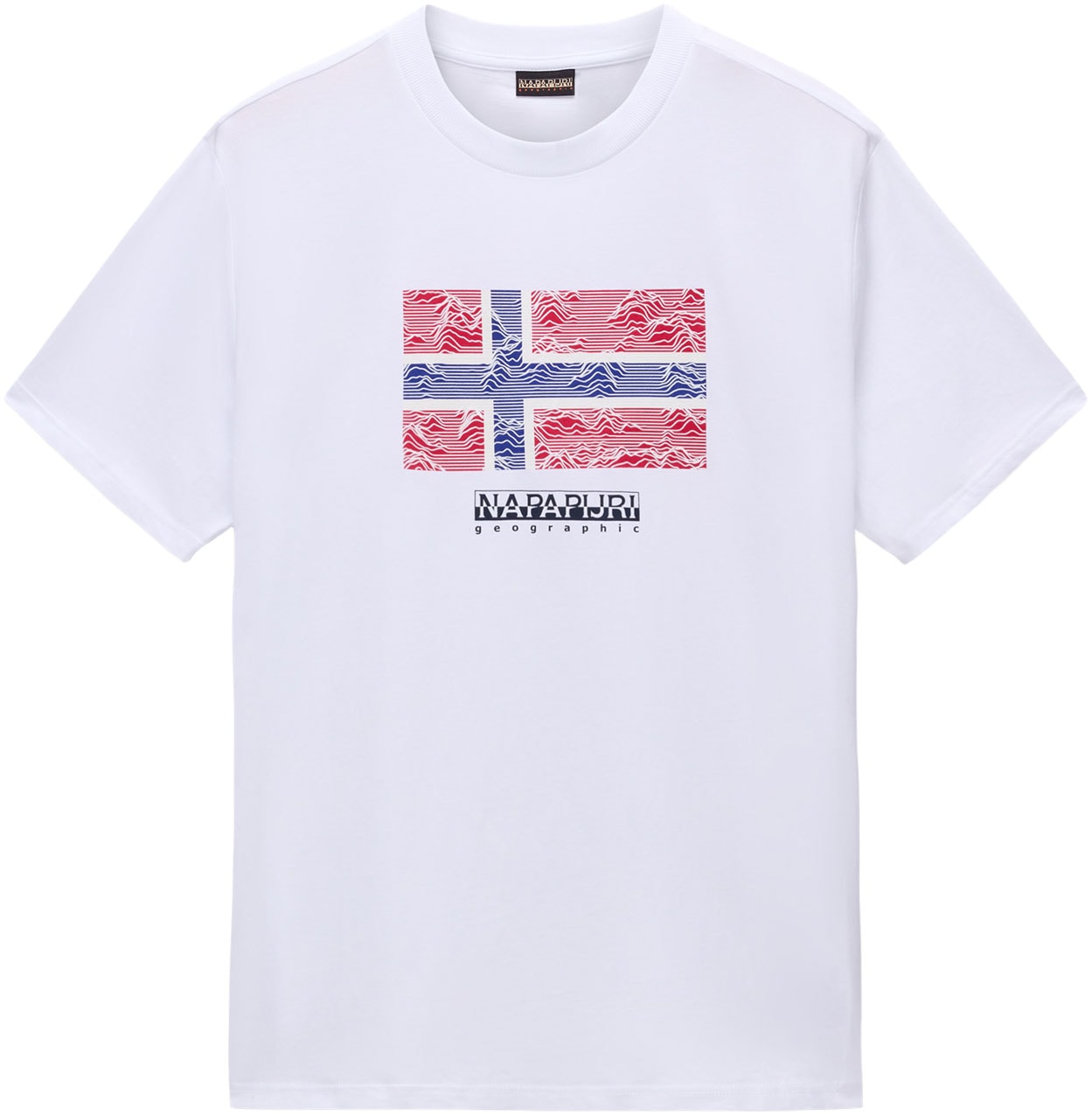 Napapijri T-Shirt »DRAPEAU«, mit Print, Rundhals, Jersey
