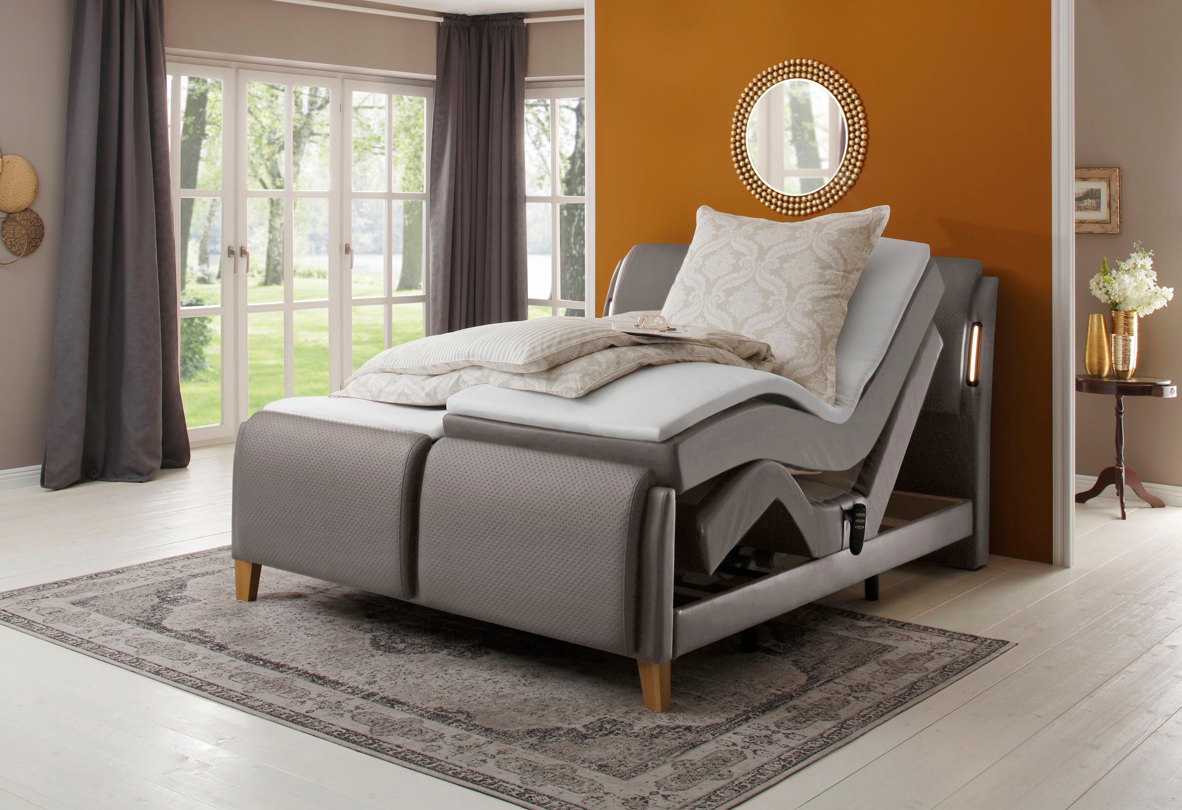 Home affaire Boxspringbett »Messina2«, Liegekomfort elektrisch Verstellbar