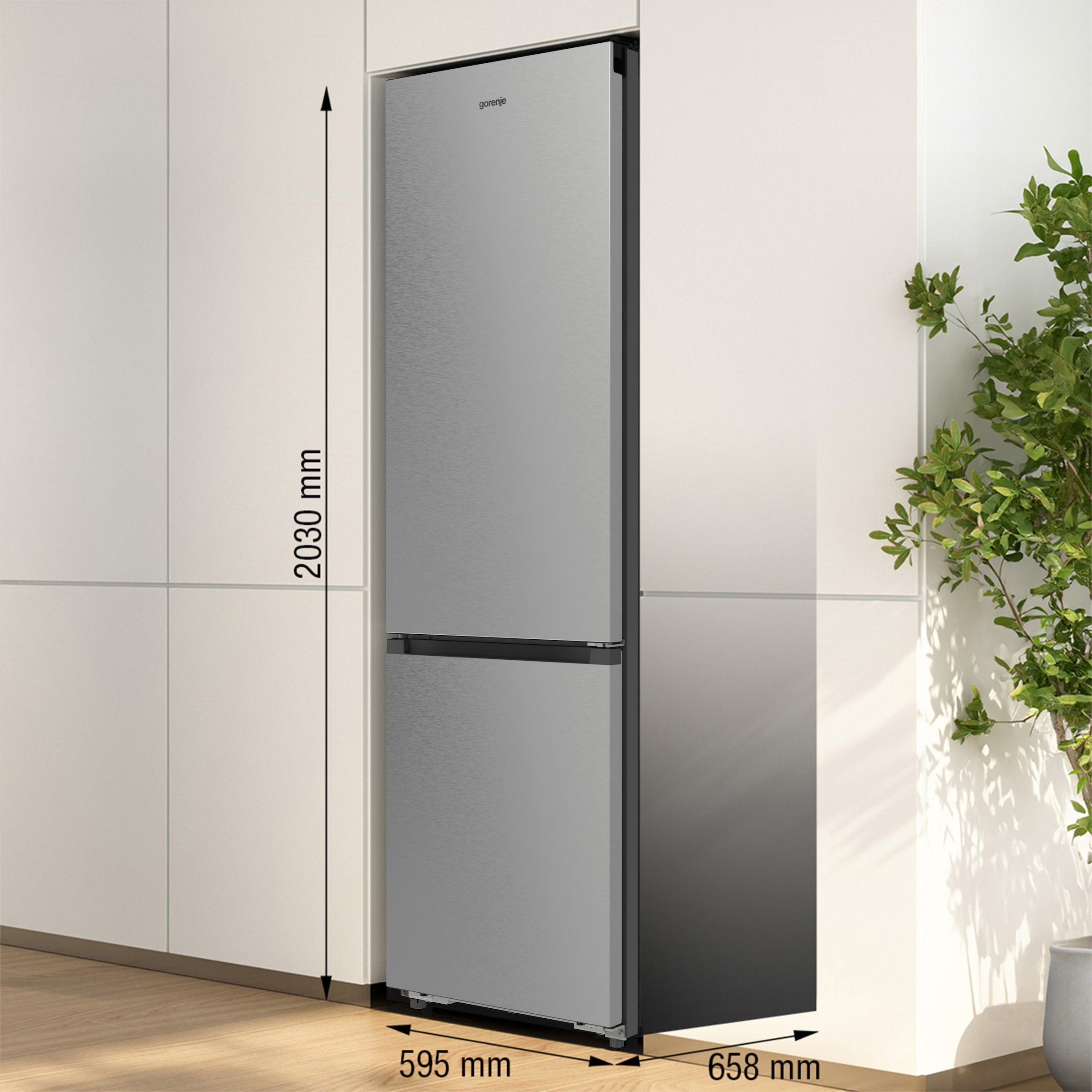 GORENJE Kühl-/Gefrierkombination »NRB620C6X4WFE«, Wifi - ConnectLife