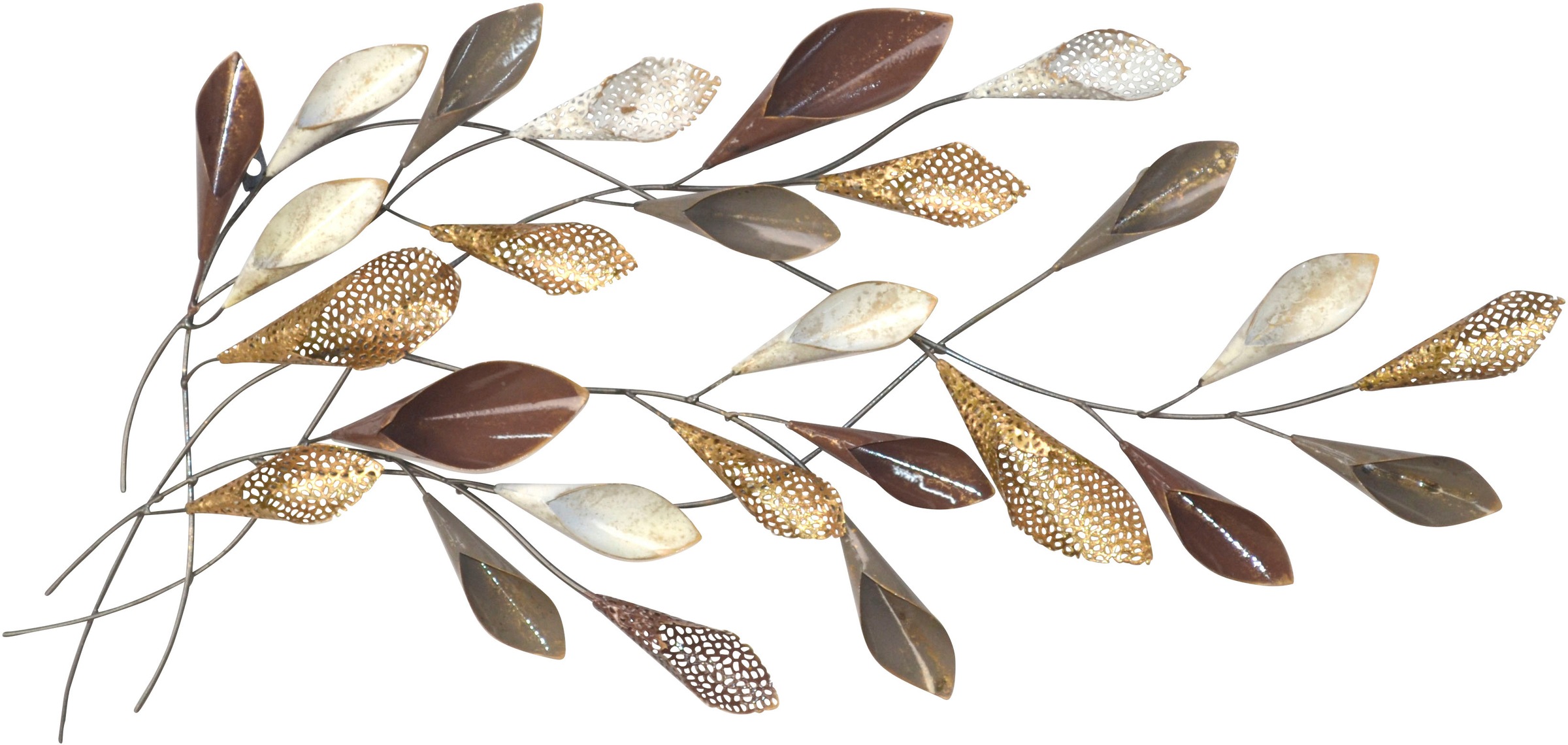 HOFMANN LIVING AND MORE Wanddekoobjekt "Wanddekoration" Zweig farbig aus Me günstig online kaufen