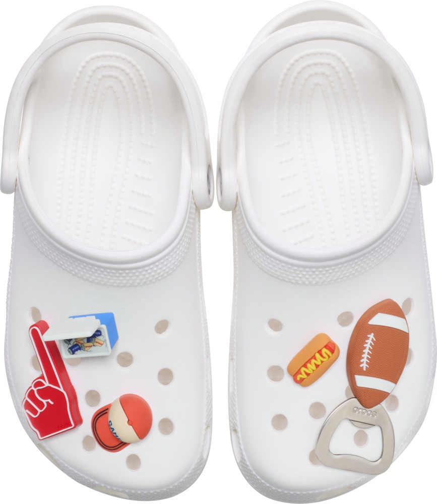 Crocs Schuhanstecker »Jibbitz™ Tailgate«, Football Charms für Crocs