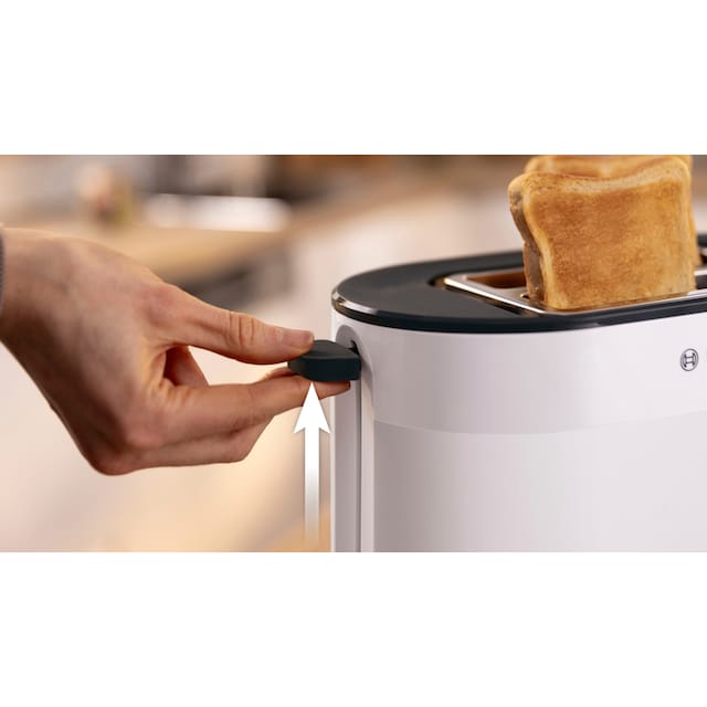 BOSCH Toaster »MyMoment TAT2M121«, 2 Schlitze, für 2 Scheiben, 950 W, integrierter  Brötchenaufsatz, Auftaufunktion, Brotzentrierung, AutoOff | BAUR