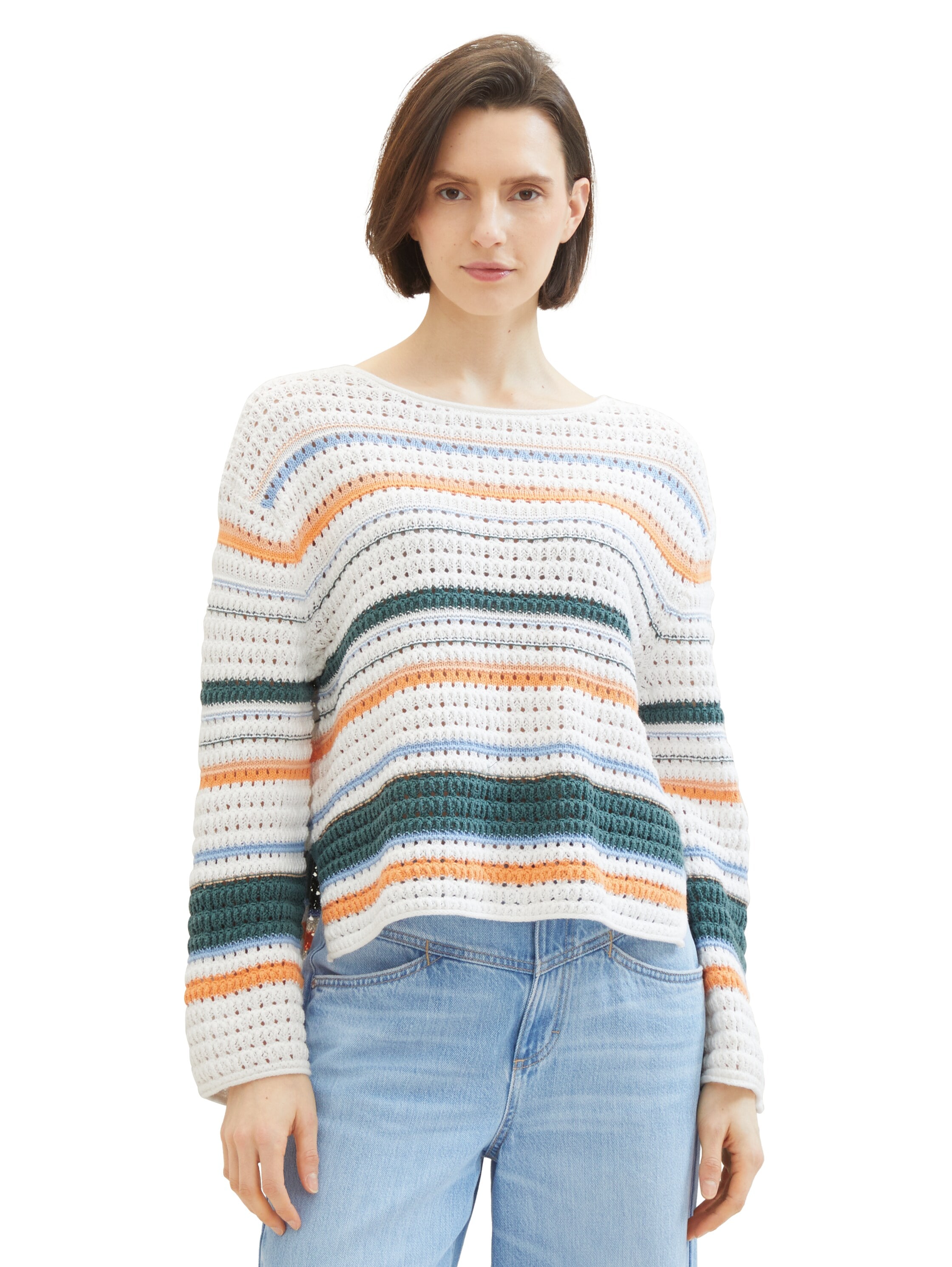 TOM TAILOR Strickpullover, mit U-Boot-Ausschnitt