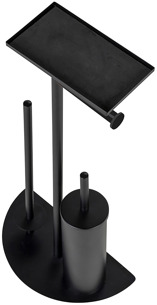 WENKO WC-Garnitur »Modell Cosenza Neo«, aus Metall-Kunststoff, platzsparende 4-in-1 Standgarnitur mit Ablage, lackierter Stahl