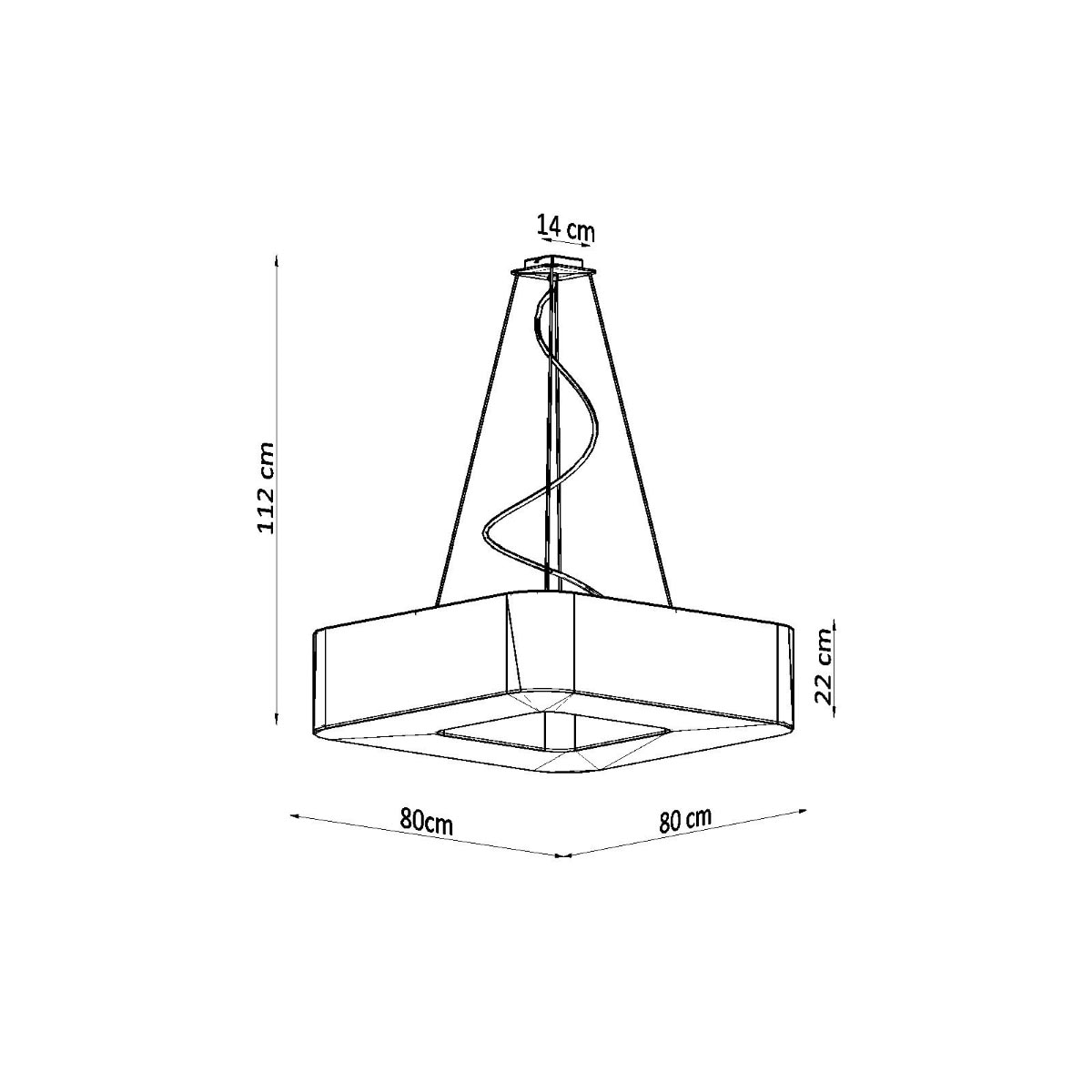 SOLLUX lighting Kronleuchter »URANO«, 8 flammig, Leuchtmittel E27 | ohne Leuchtmittel, Slush -Einstellung