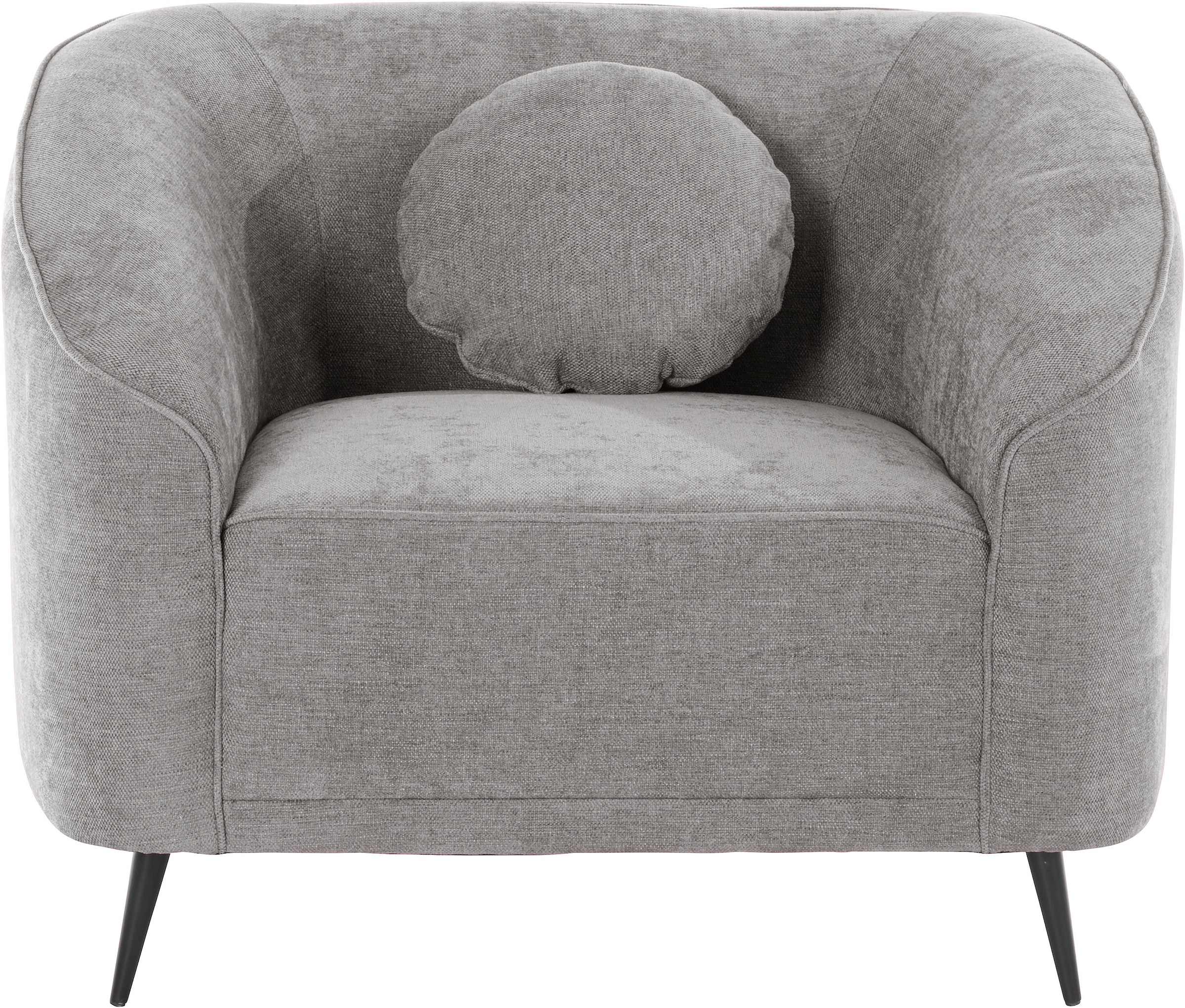 Home affaire Sessel "Ashly" in 3 Bezugsvarianten, Bouclé, Samtoptik und Str günstig online kaufen