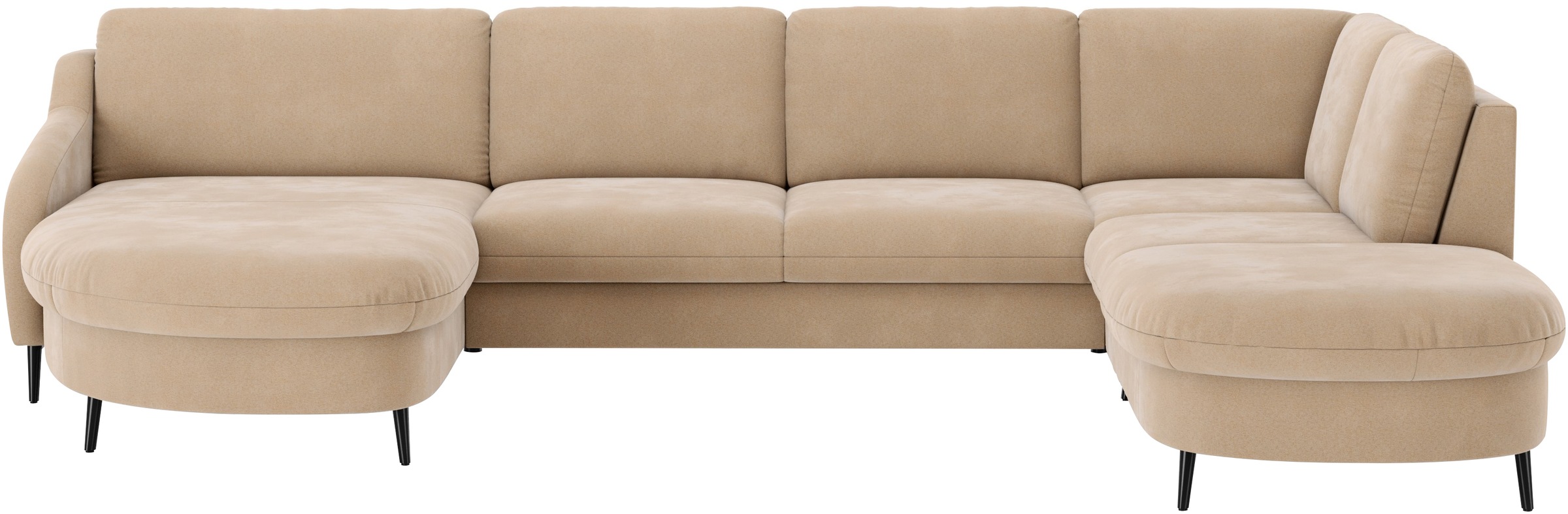 sit&more "Soul U-Form" wahlweise mit Bett und Bettkasten