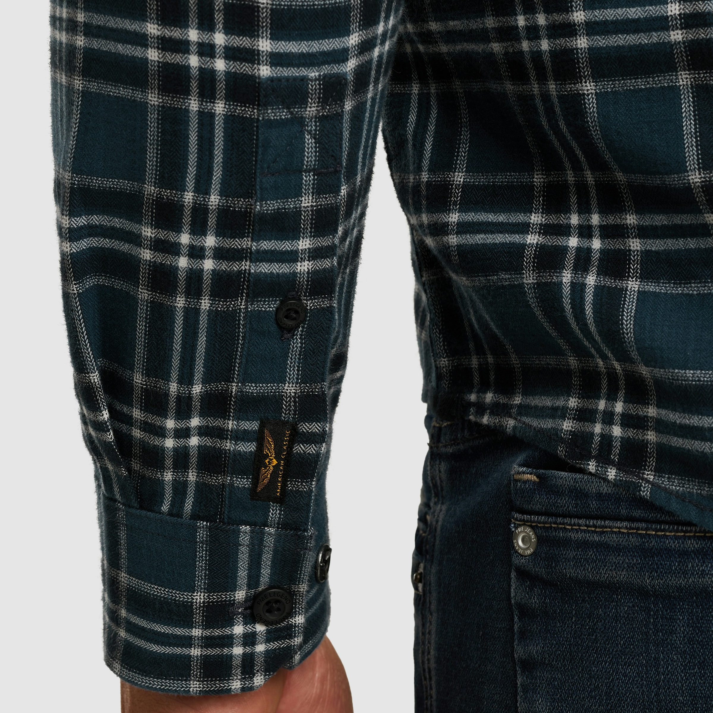 PME LEGEND Karohemd mit Knopfleiste