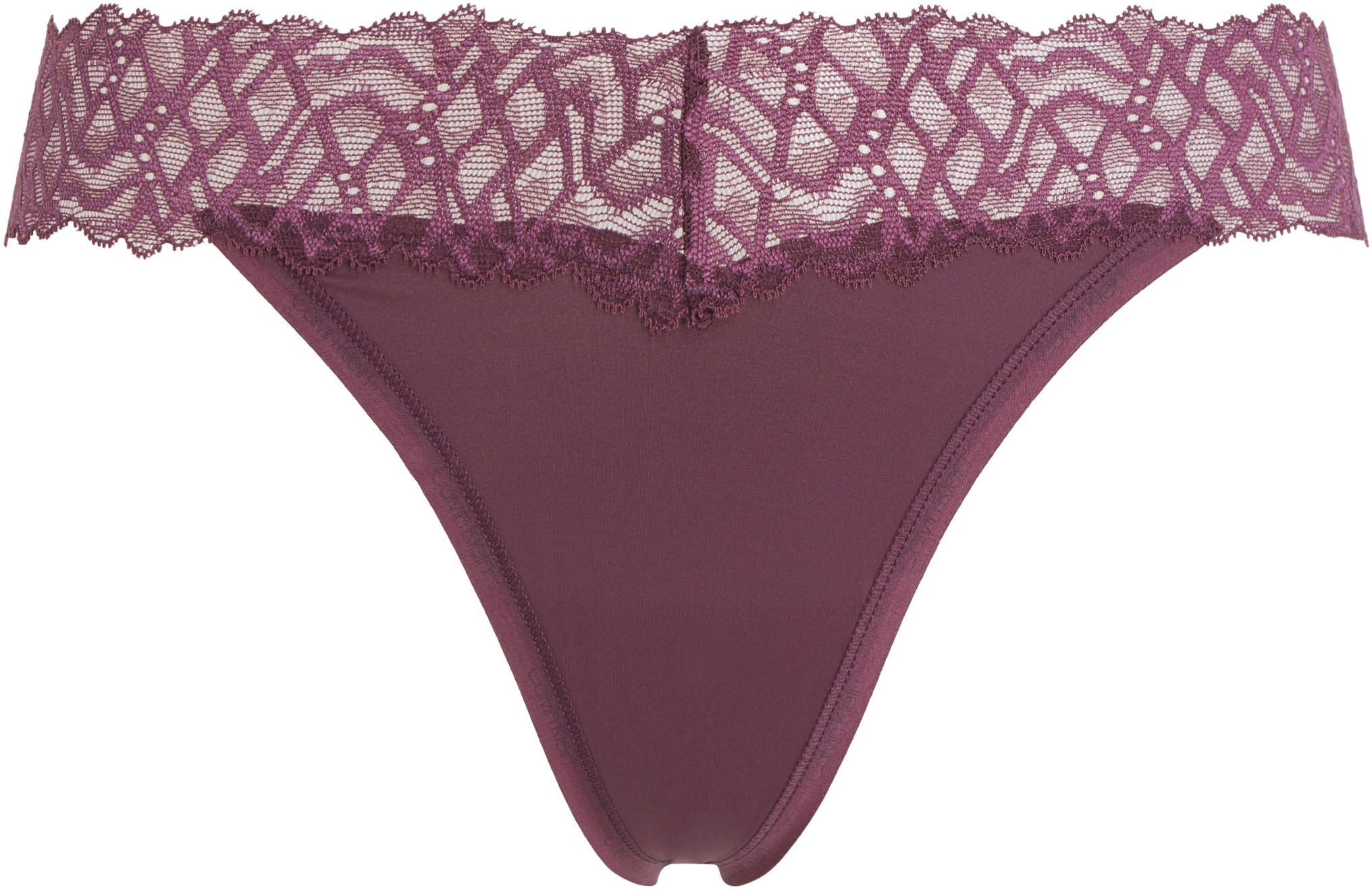 Calvin Klein Underwear Stringtanga »THONG«, mit Spitze am Bund