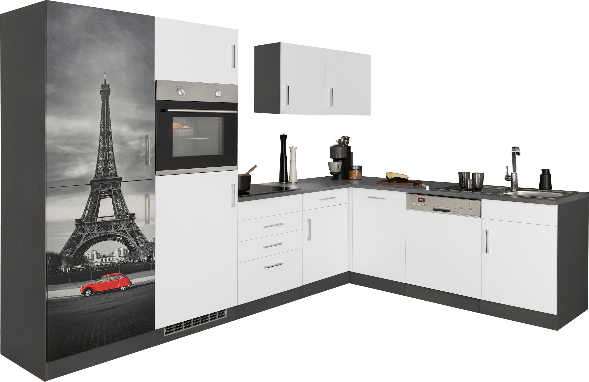 KOCHSTATION Küchenzeile "KS-Paris – Küchen mit einzigartigen Fotomotiven au günstig online kaufen