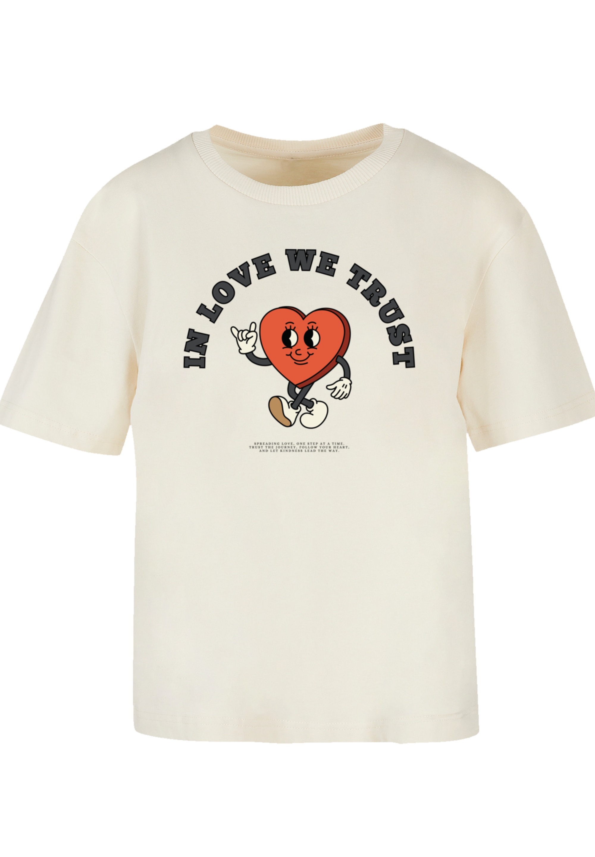 F4NT4STIC T-Shirt "In Love We Trust Valentinstag Streetwear", Premium Y2K S günstig online kaufen