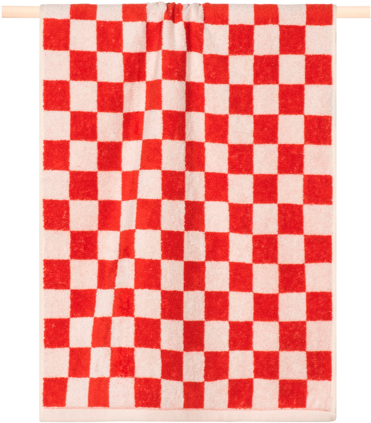 PAD Strandtuch "CHESS, 100x180 cm" Made in Europe, 100% Baumwolle, modernes Karo Design