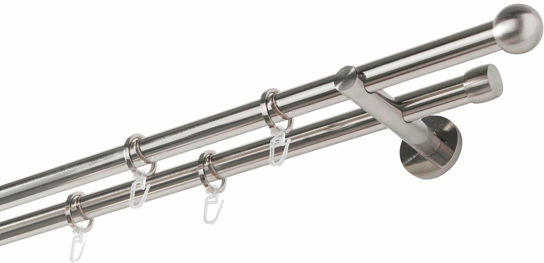 GARESA Gardinenstange "Formentor" Ø 20 mm 2 läufig-läufig Wunschmaßlänge Vo günstig online kaufen